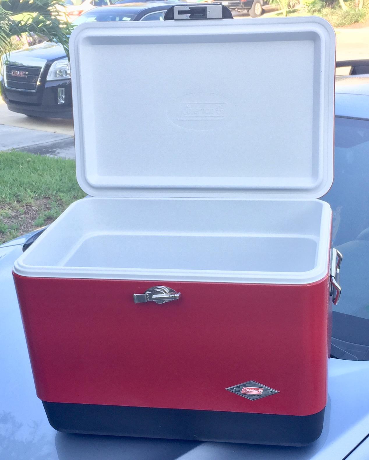 Coleman Vintage 54qt Steel Belted Cooler, Keeps Ice Up to 4 Days, 85-Can Capacity customer photo 2