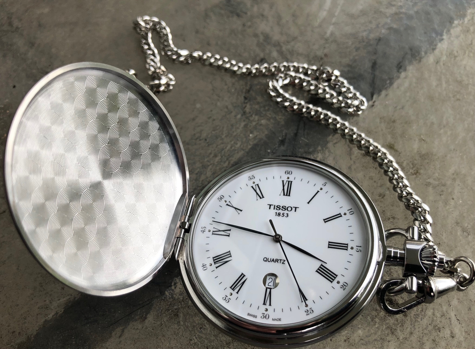 Tissot Unisex-Adult Savonnettes Quartz Stainless Steel Specialities Silver T83655313 customer photo 1