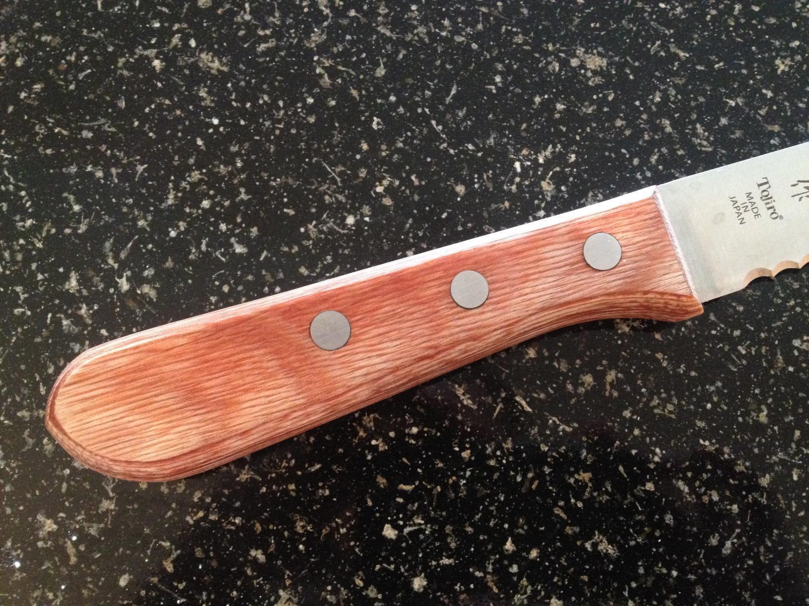 Tojiro Japan Hand Made Bread Knife Slicer Cutter, 14.75