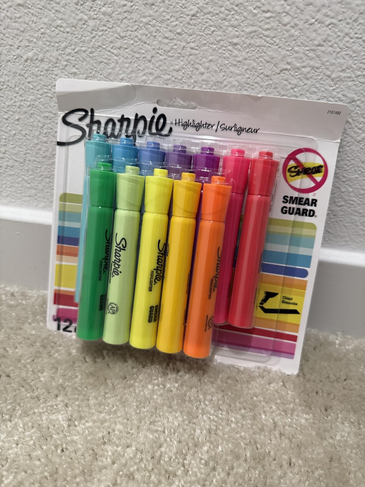 Sharpie Tank Highlighters, Chisel Tip, Assorted Fluorescent, Six Assorted Colors, 12 Count - Back to School, Office, Teacher Supplies customer photo 1