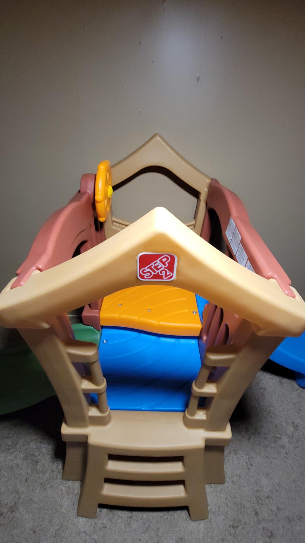 Step2 Play Up Double Slide Climber, Kids Outdoor Playset, Backyard Playground Set, 2 Slides, Elevated Playhouse, Outside Jungle Gym, For Toddlers 2-6 Years Old customer photo 1