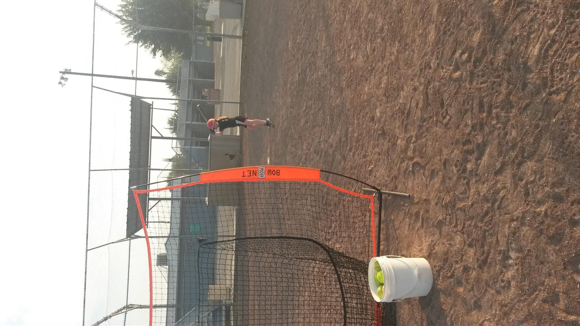 Bownet Original Big Mouth 7' x 7' Baseball Softball Hitting Net - Portable Pitching & Batting Practice Net, Heavy Duty Steel Frame, Fast 60-Second Setup, Carry Bag customer photo 1