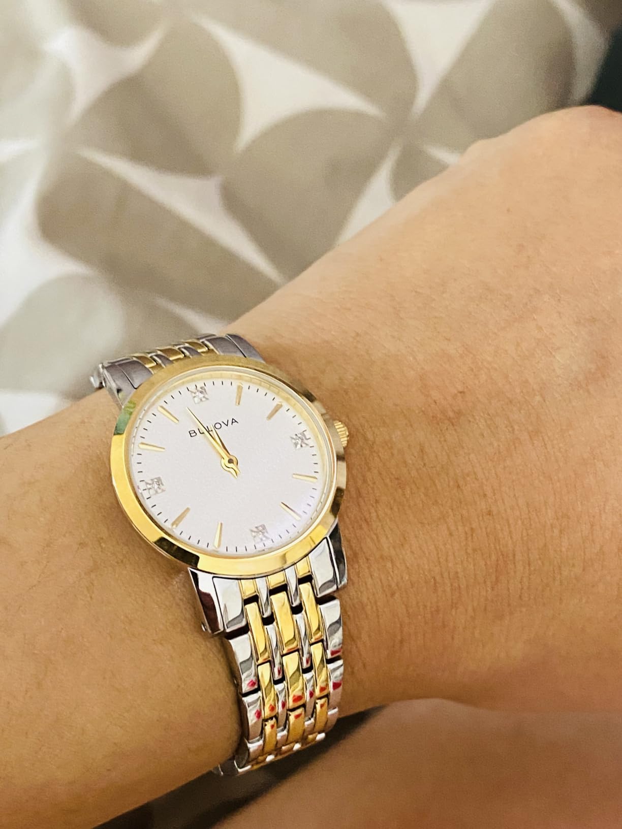 Bulova Classic Quartz Ladies Watch, Stainless Steel Diamond customer photo 1