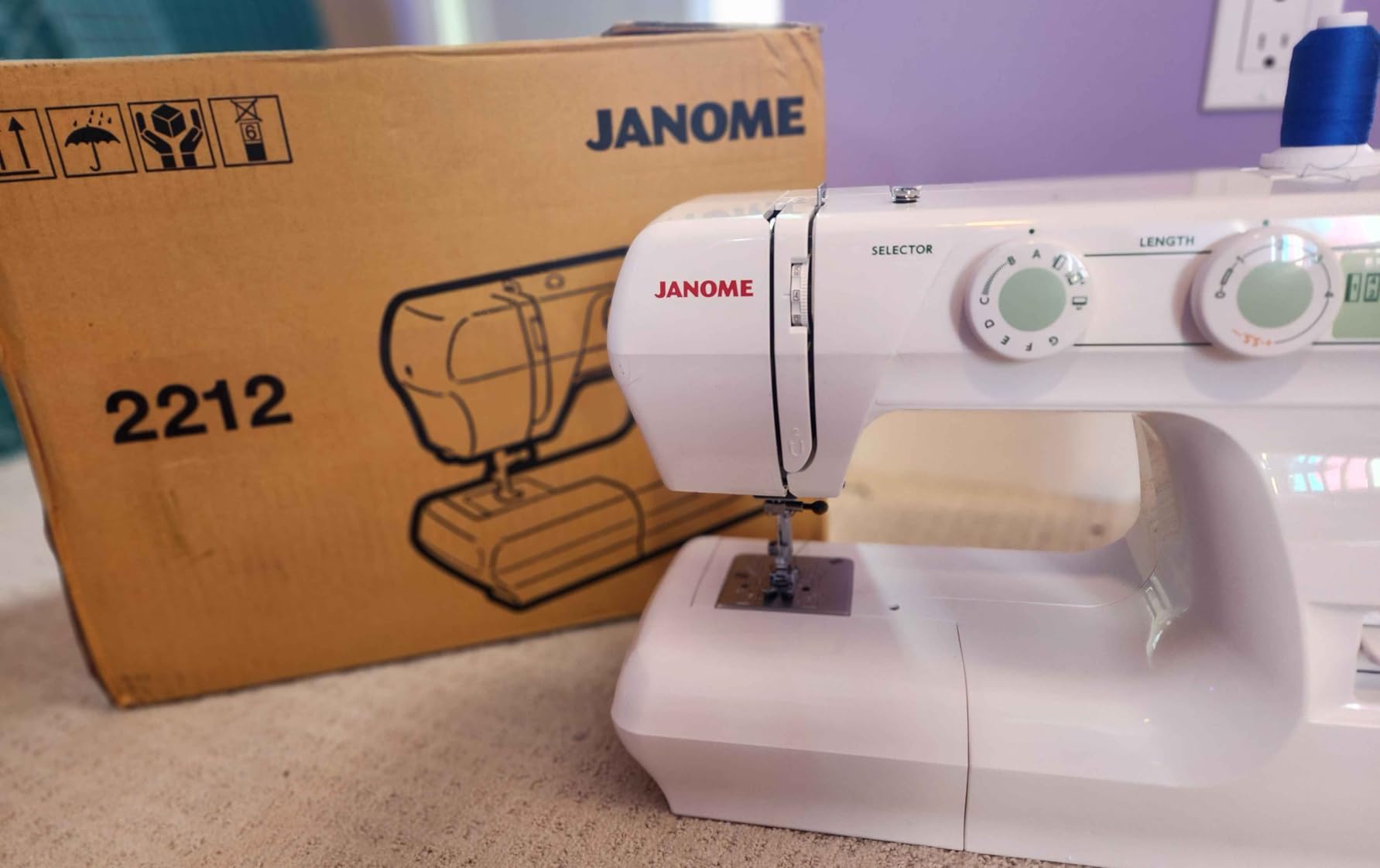 Janome 2212 Front-Loading Sewing Machine with 12 Built-In Stitches customer photo 1