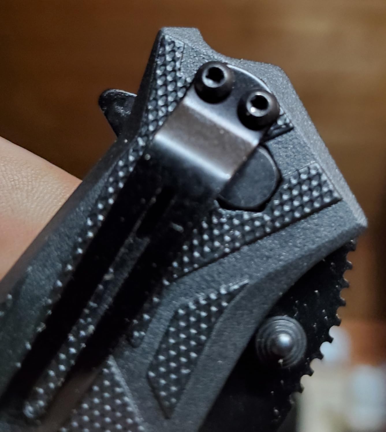 Kershaw Brawler Pocketknife, 3in 8Cr13MoV Steel Modified Tanto Blade, Assisted Folder Opening with Flipper, Liner Lock System, Tactical EDC customer photo 2