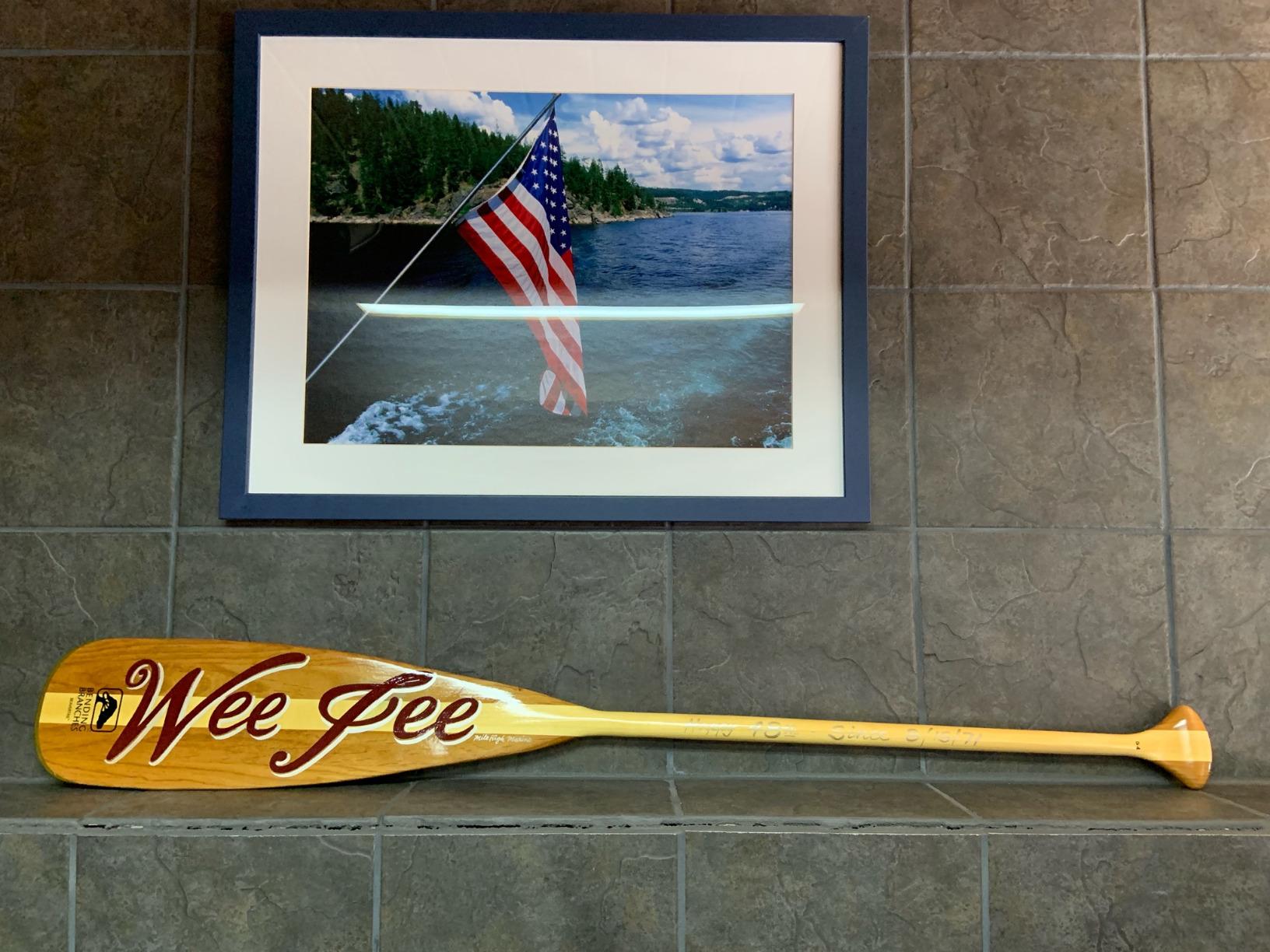 BENDING BRANCHES Beavertail - Recreational Wood Canoe Paddle with Palm Grip customer photo 1