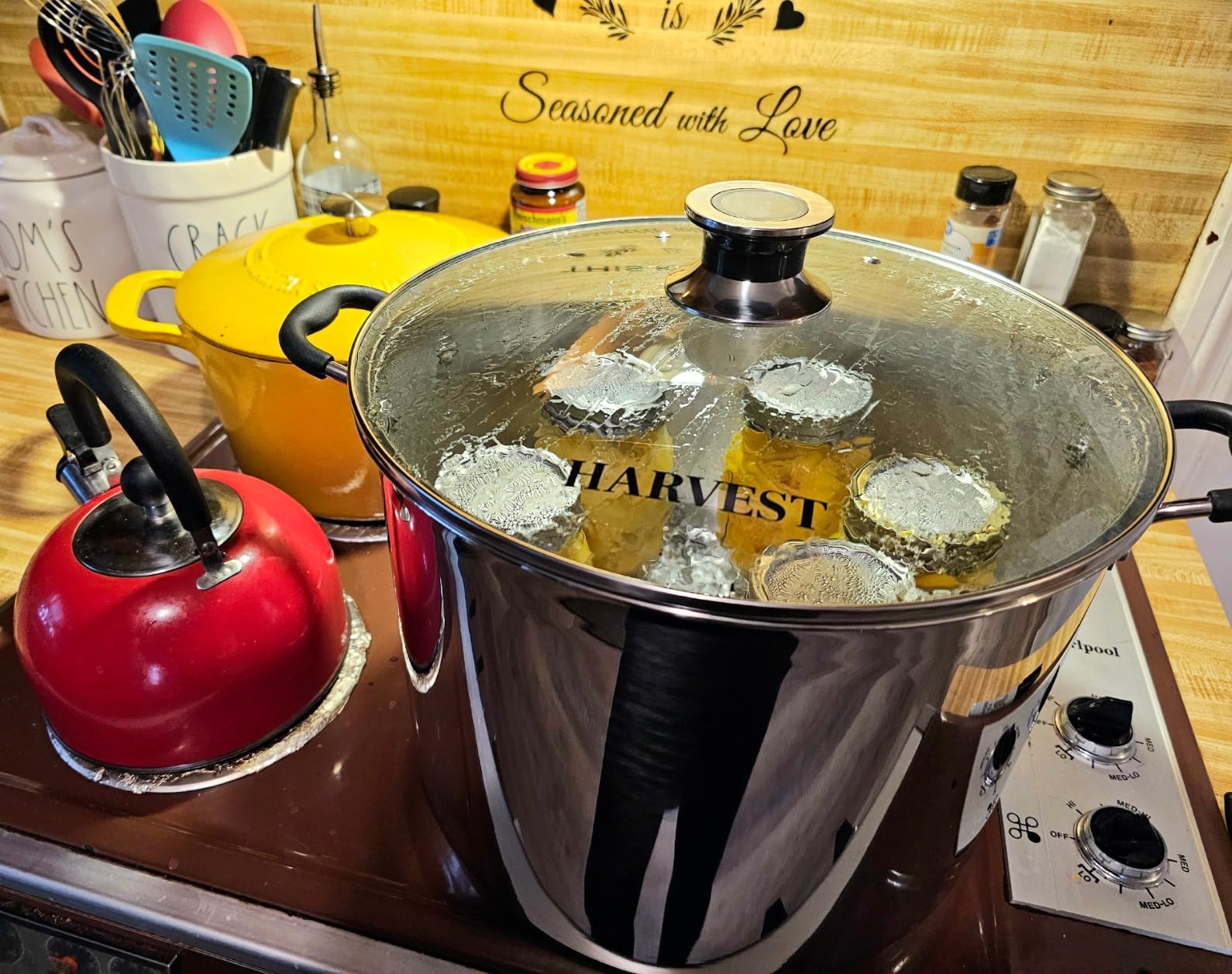Harvest Stainless Steel 20 Qt Canning Pot with Rack | Water Bath or Steam Canning | Works on All Stovetops Including Induction, Glass, Gas (Stainless Steel Canner + Tools) customer photo 2