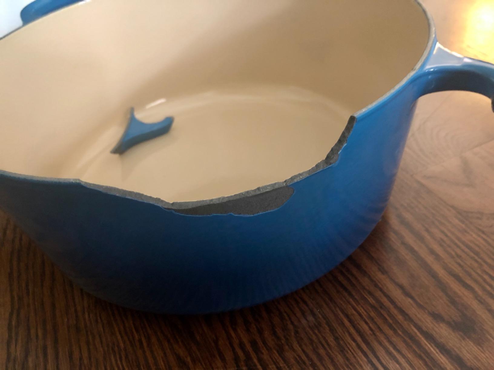 Le Creuset Enameled Cast Iron Signature Round Dutch Oven, 9 qt., Cerise customer photo 2