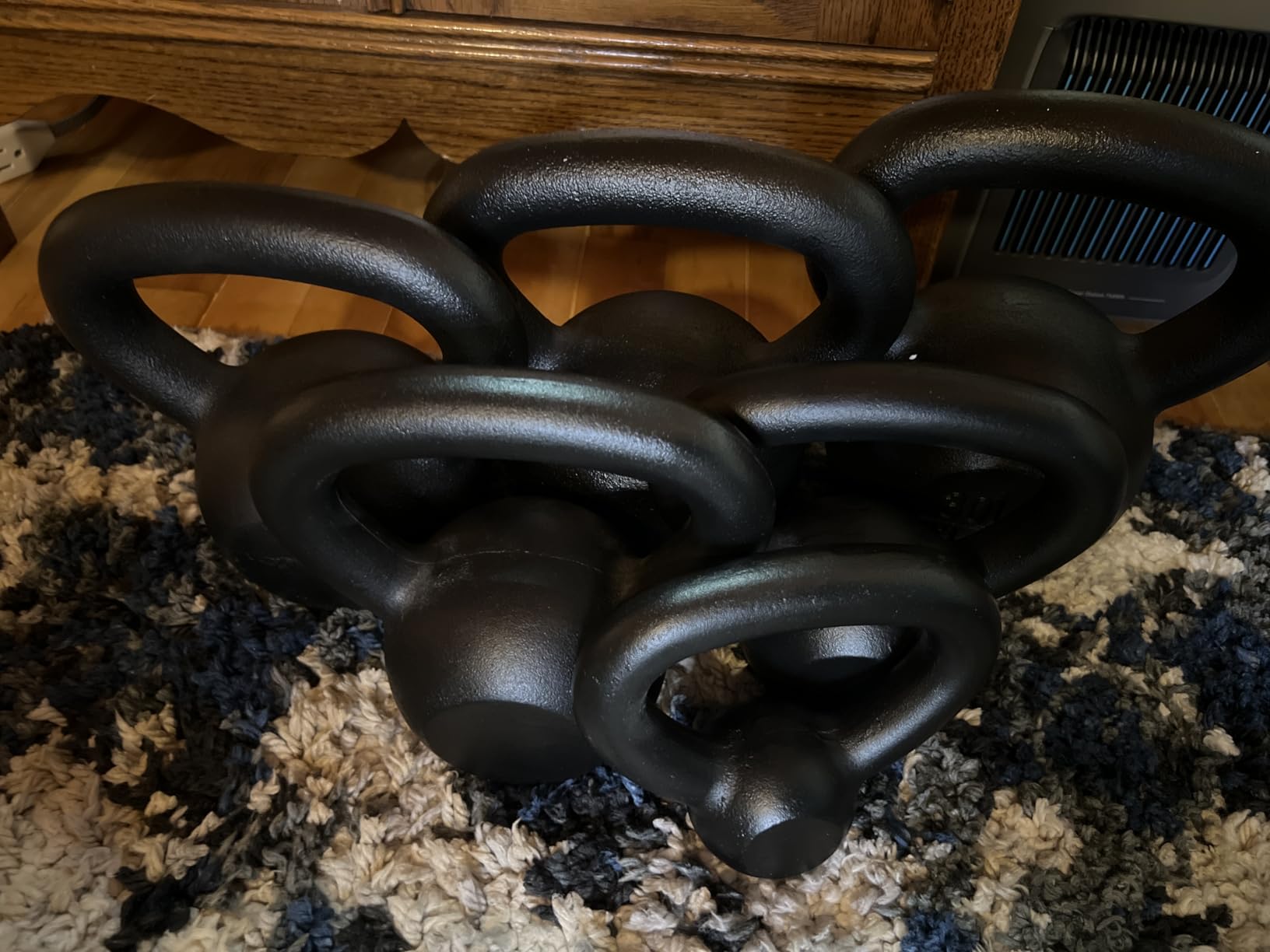 Yes4All Kettlebell Sets, 5-10-15-20-25-30 LB Cast Iron Strength Training Kettlebells, Wide Handles & Flat Bottom customer photo 2