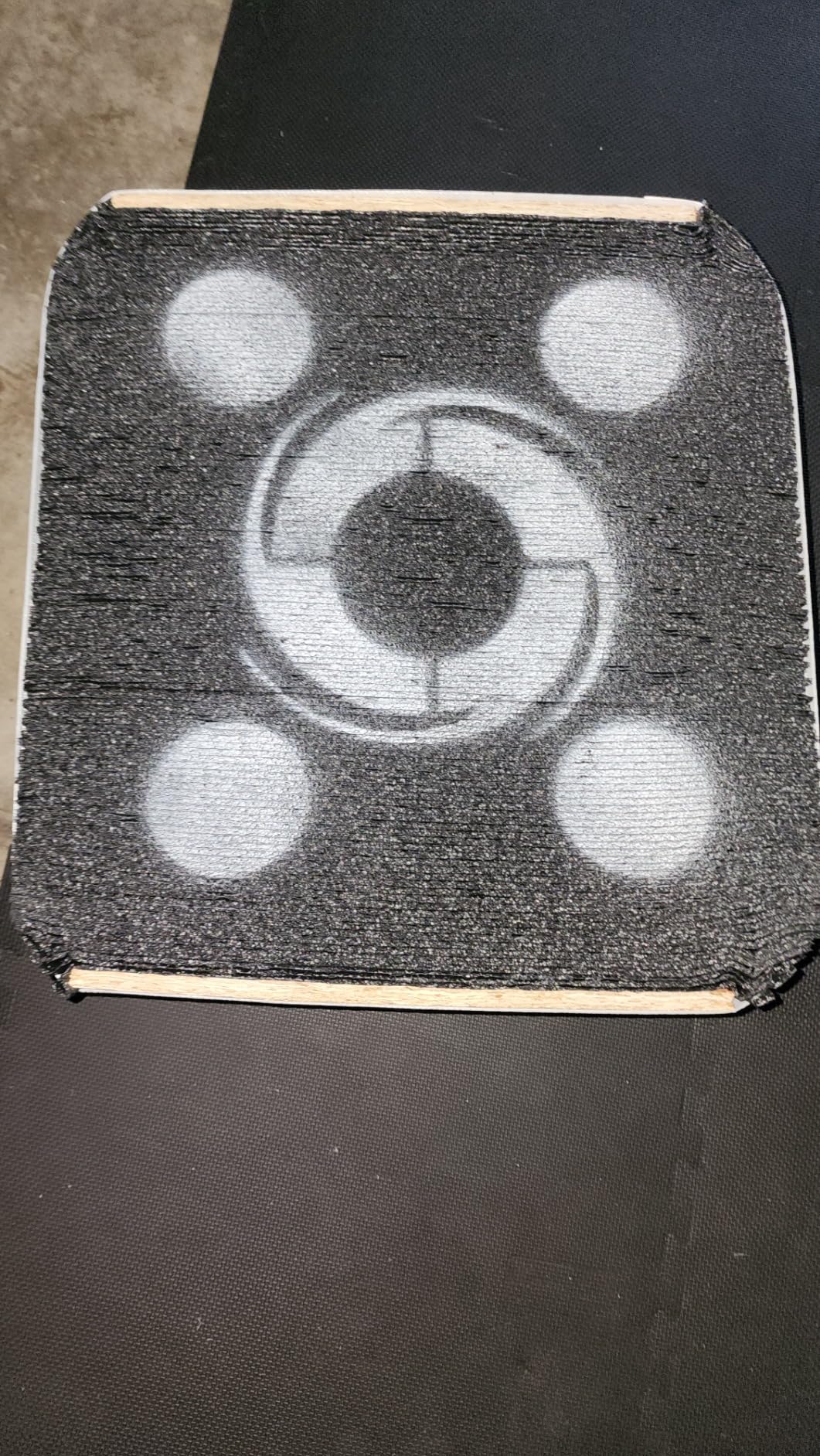 Black Hole 4-Sided Target 18