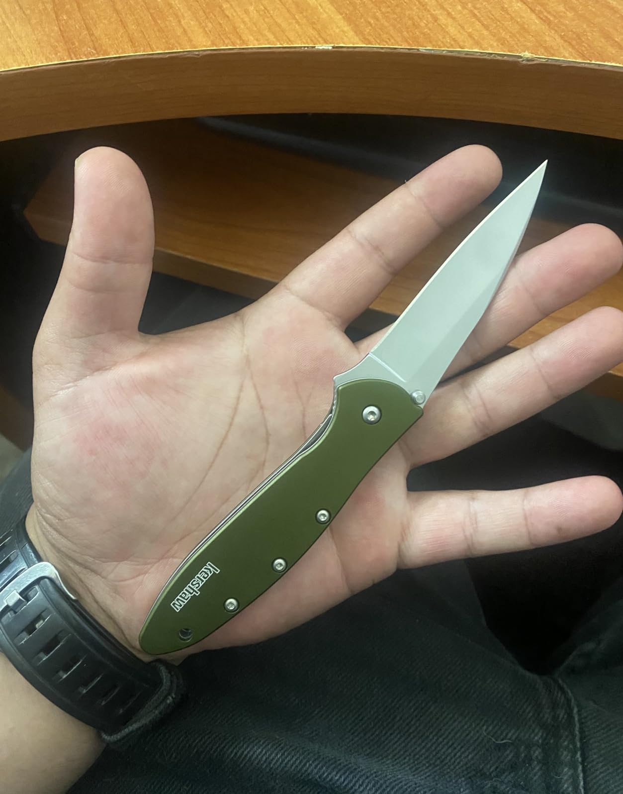 Kershaw Leek BlackWash Pocket Knife (1660BLKW) - 3
