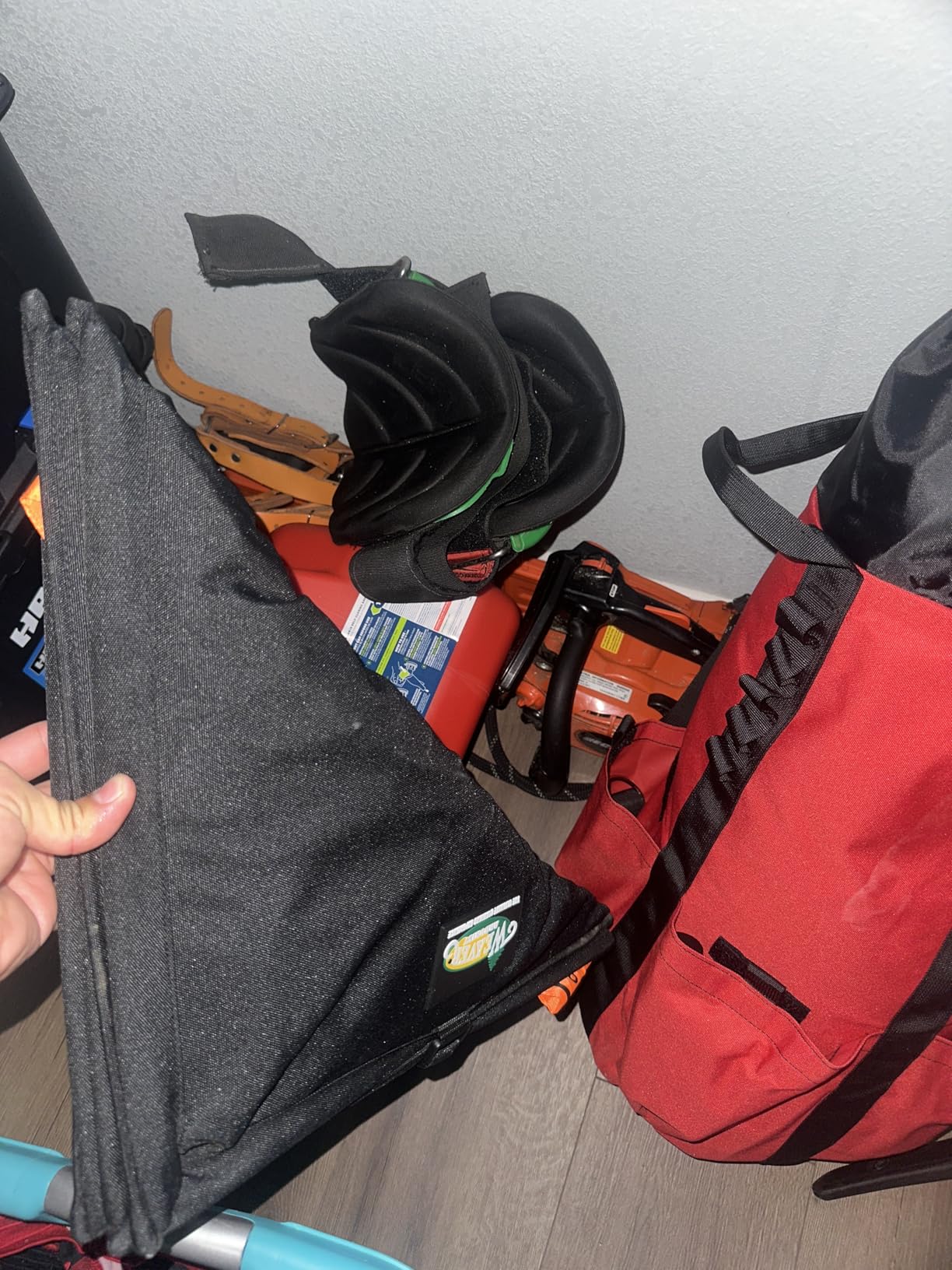 Arborist Throw Line Storage Cube, Portable Climbing Rope Organizer, Collapsible Throw Line for Tree Work Nylon Bag, Handcrafted Arborist Equipment customer photo 1
