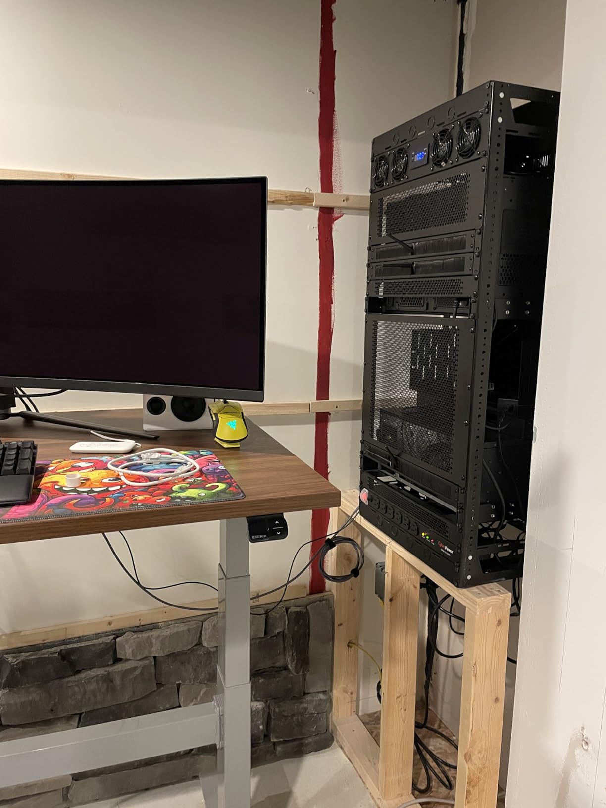 7U Blanking Panel, Perforated, Flanged, 19 inch Wide Network Server Rack or Server Cabinet, Filler Panel, Steel, Hardware Included customer photo 1