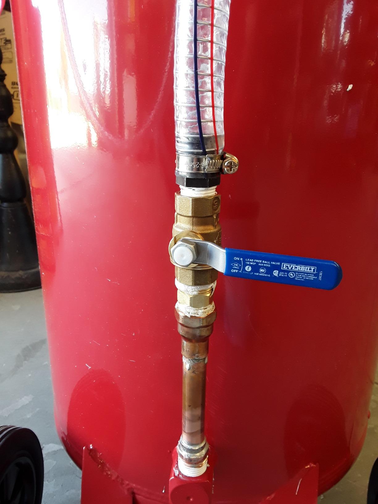ARKSEN 20 Gallon Waste Oil Change Tank, Portable Air Operated Fluid Drain Disposal with Adjustable Height, Heavy Duty Construction with Wheels, Automotive - Red customer photo 2