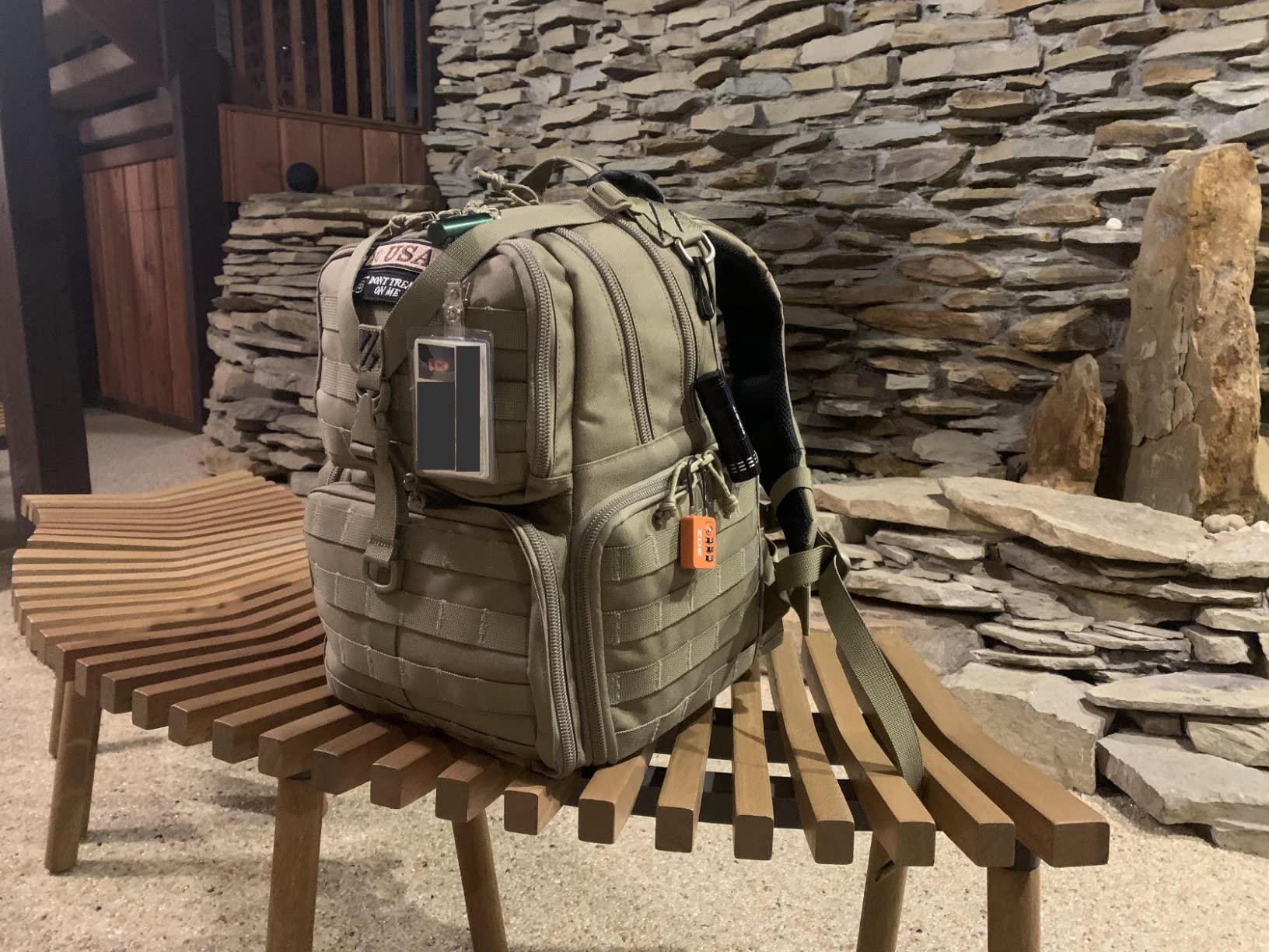 G.P.S. Tactical Range Backpack | Tan | 3 Handguns Capacity | Molle Webbing | Durable Waterproof Stain-Resistant Shooting Tactical Gear customer photo 1