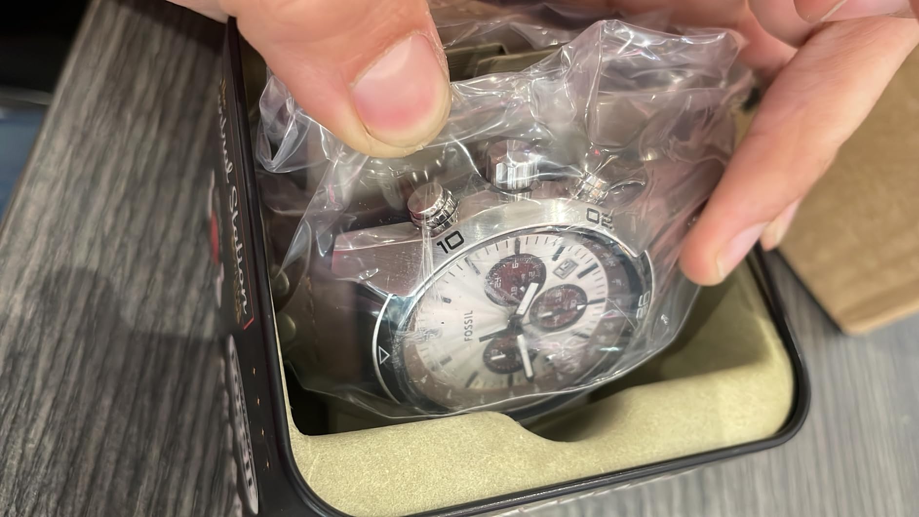 Fossil Men's Watch, Coachman Quartz Stainless Steel and Chronograph Leather Watch for Men customer photo 1