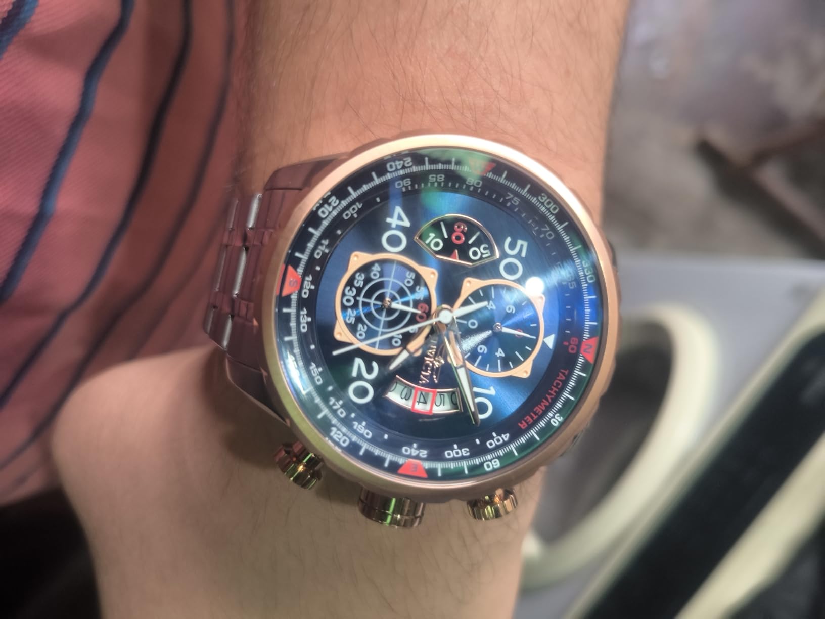 Invicta Men's Aviator Analog Display Japanese Quartz Watch customer photo 2