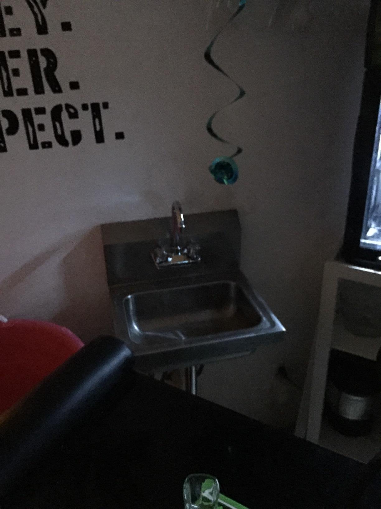 GRIDMANN Commercial NSF Stainless Steel Sink with Faucet & Side Splashes - Wall Mount Hand Washing Basin customer photo 2