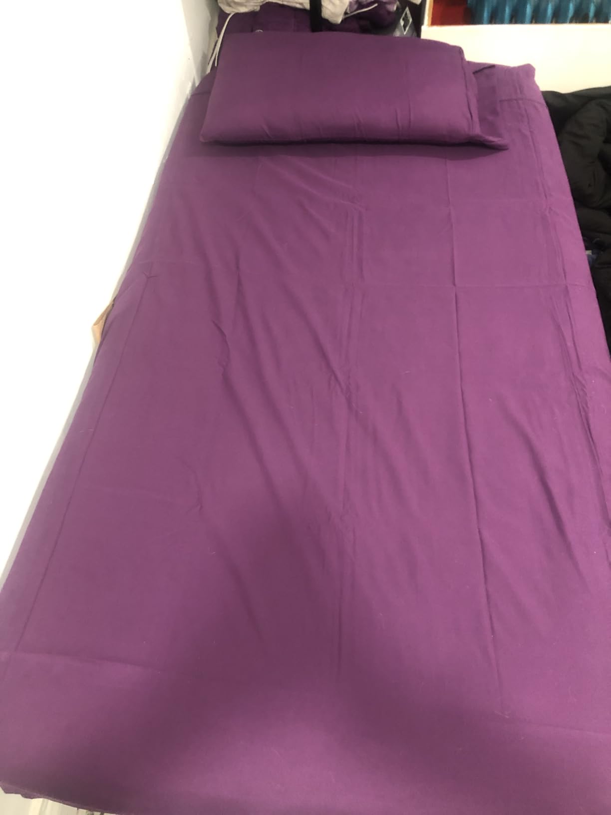 Amazon Basics Lightweight Super Soft Comfortable Breathable Wrinkle Resistant Brushed Microfiber 4-Piece Bed Sheet Set with 14-Inch Deep Pockets, Queen, Dark Gray, Solid customer photo 2