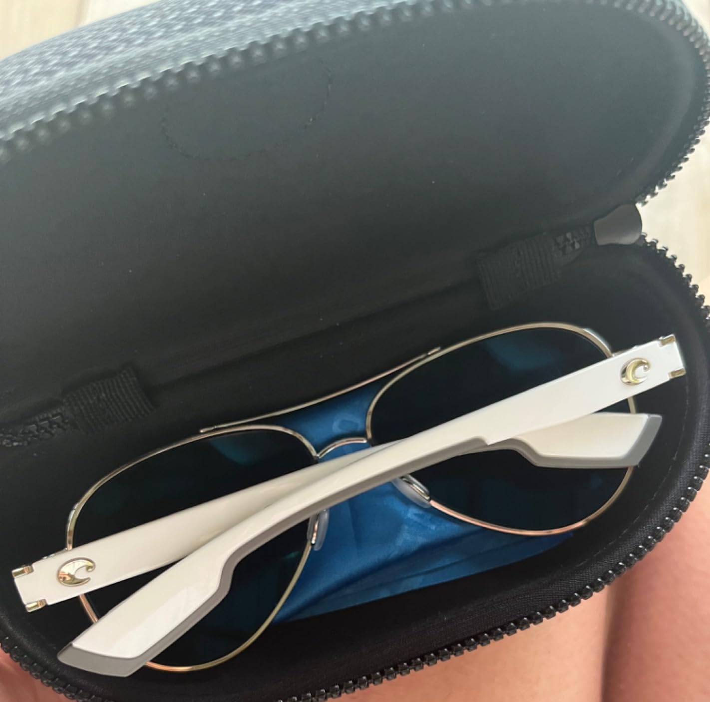 Costa Del Mar Polarized Sunglasses Womens - Loreto Aviator Designer Sunglasses for Women with 100% UV Protection Size 56 580P customer photo 2