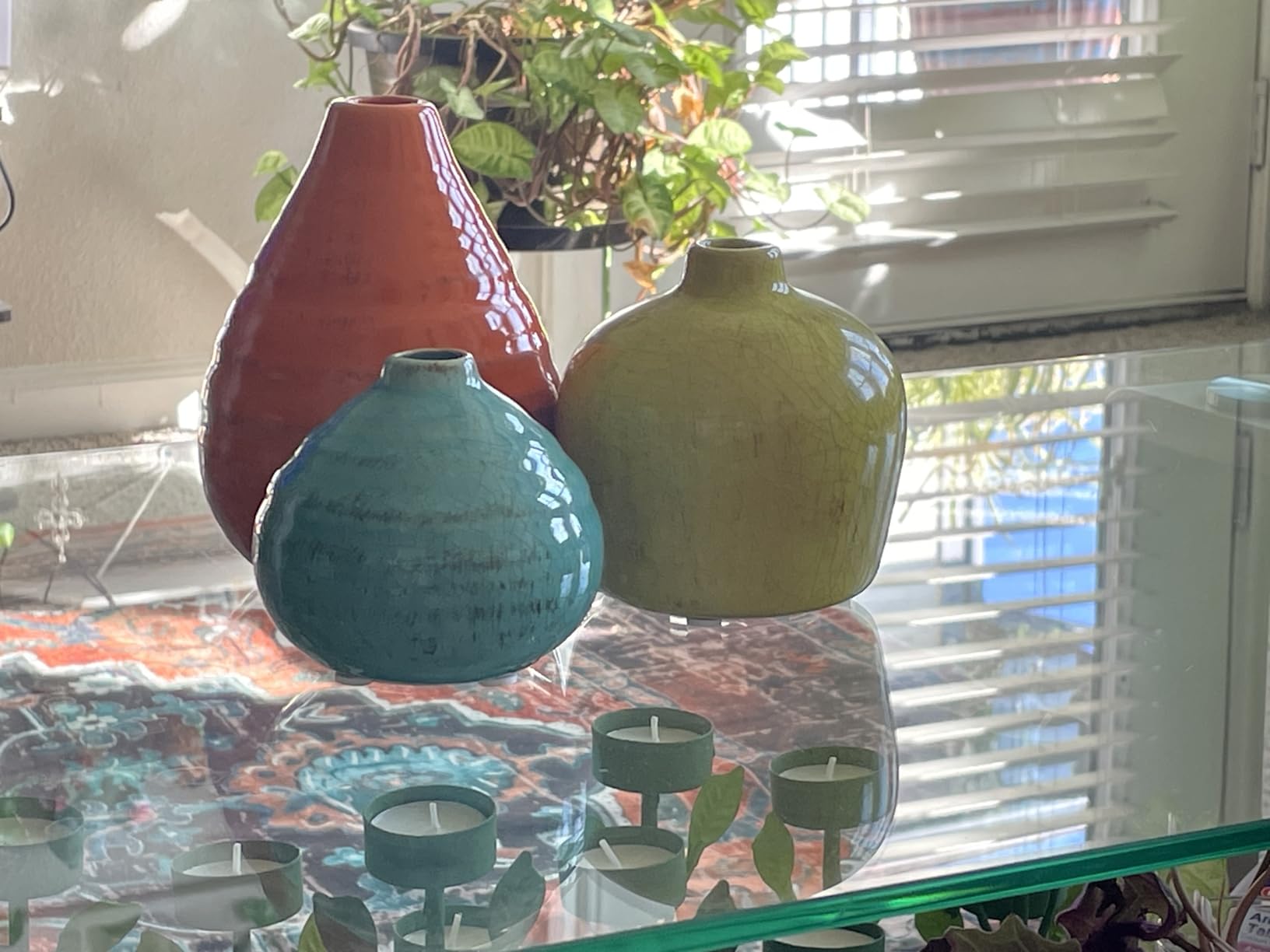Sullivans Ceramic Vase Set - 3 Small Vases, Rustic Home Decor, Modern Farmhouse; Ideal Shelf Decor, Table Decor, Bookshelf, Mantle, Multicolored (CM2219) customer photo 2