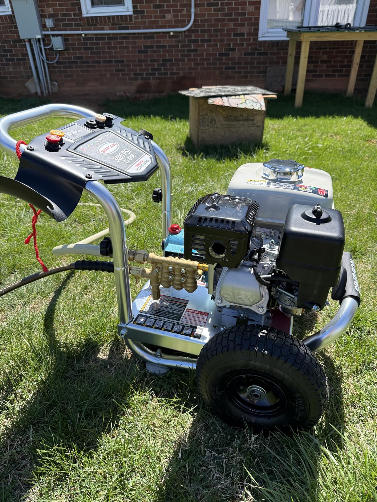 Simpson Cleaning 3400 PSI Gas Pressure Washer, 2.5 GPM Power Washer for Commercial Use, Honda GX200 Engine, 25-Foot Hose, Aluminum Series, 49-State (ALH3228-S) customer photo 2