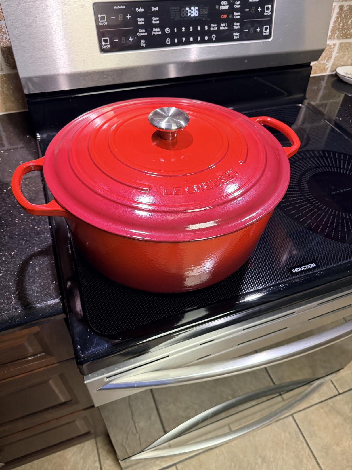 Le Creuset Enameled Cast Iron Round Dutch Oven, 4.5 qt., Cerise customer photo 1