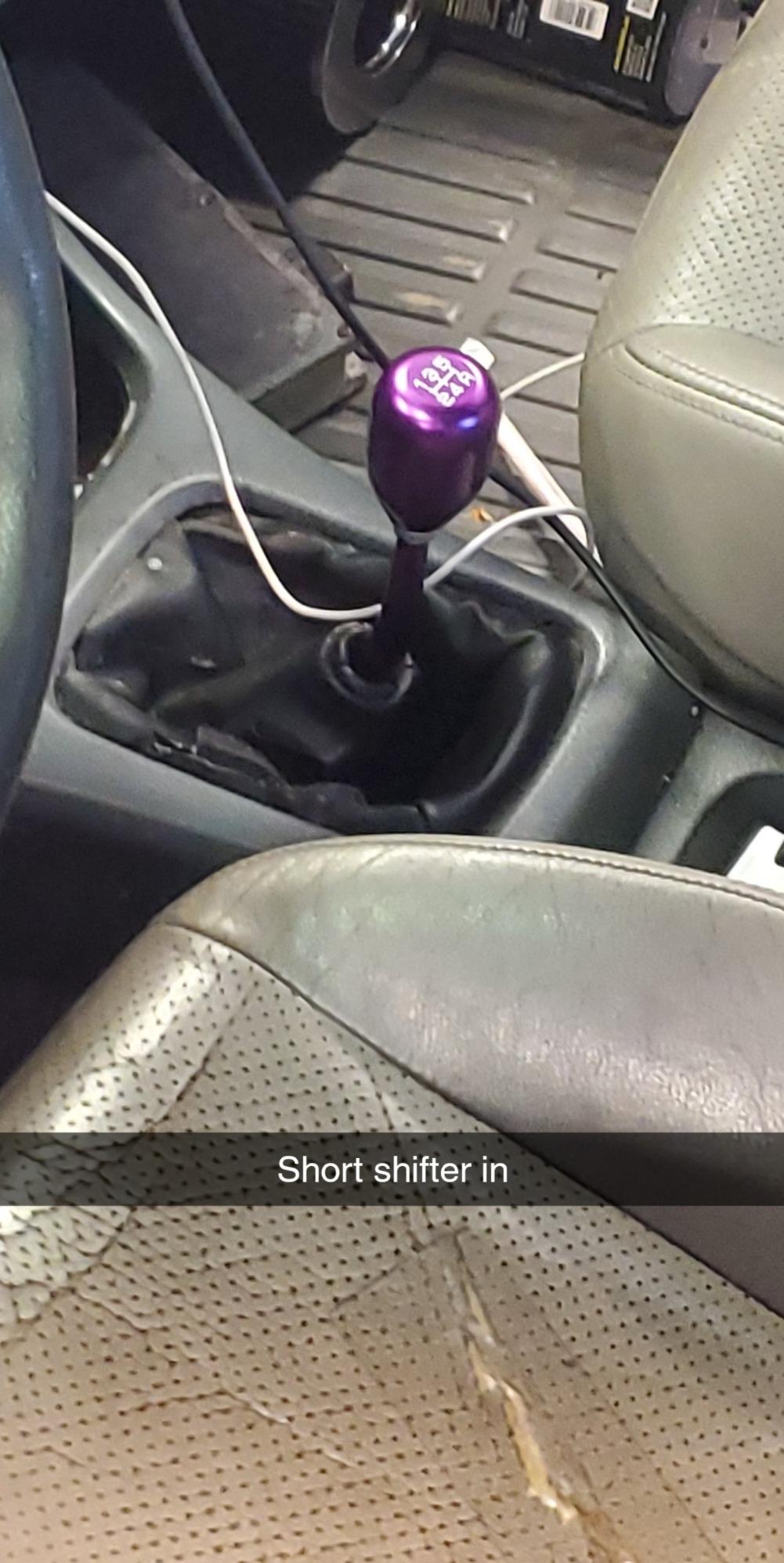 Auto Dynasty Compatible with Civic/Del Sol/CRX/Integra Double Bend Short Throw Shifter (Silver) + 5-Speed Gear Knob customer photo 1