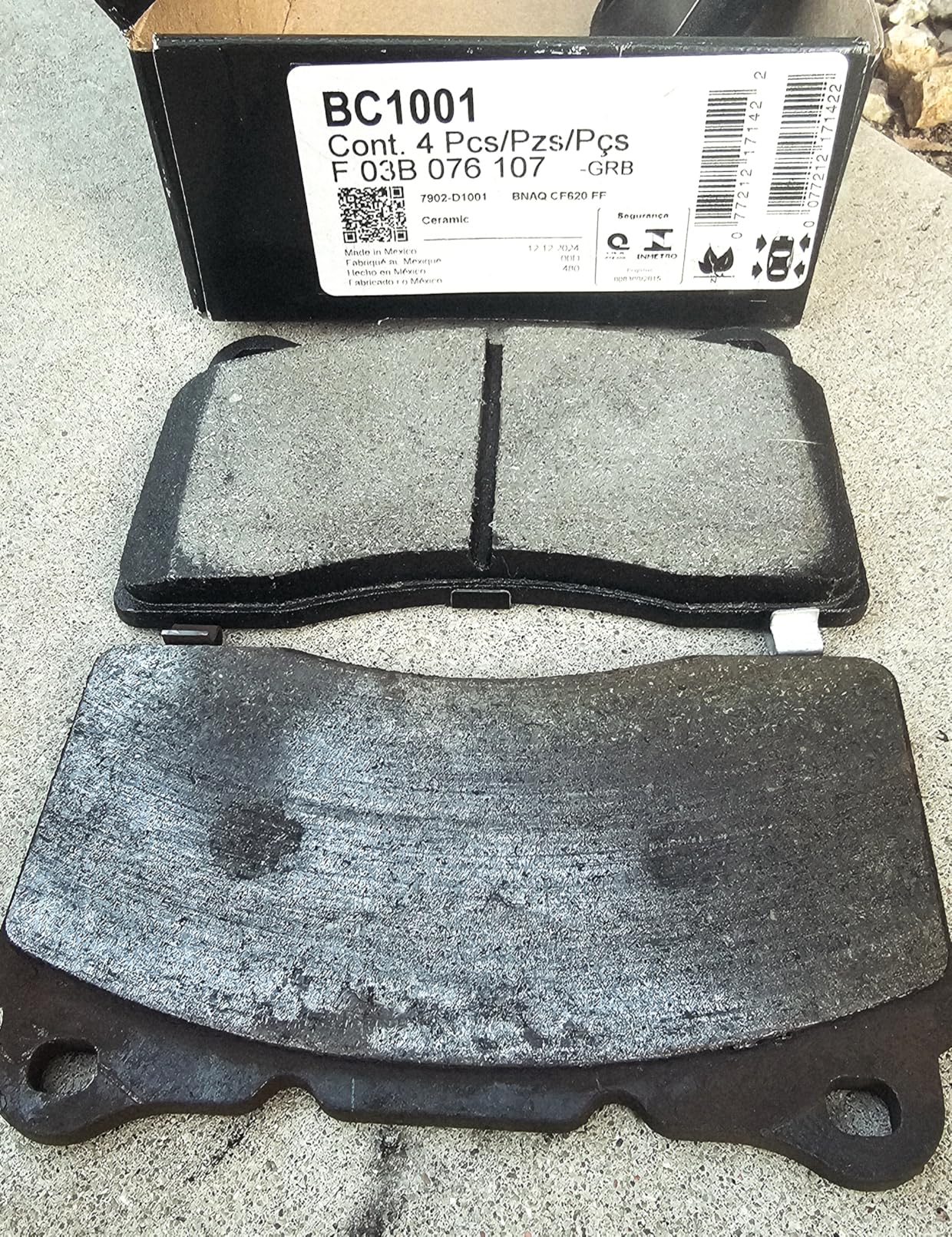 BOSCH BC1001 QuietCast Premium Ceramic Disc Brake Pad Set - Compatible with Select Cadillac, Chevrolet, Dodge, Ford, Honda, Hyundai, Mitsubishi, Subaru, Tesla, Volvo customer photo 1