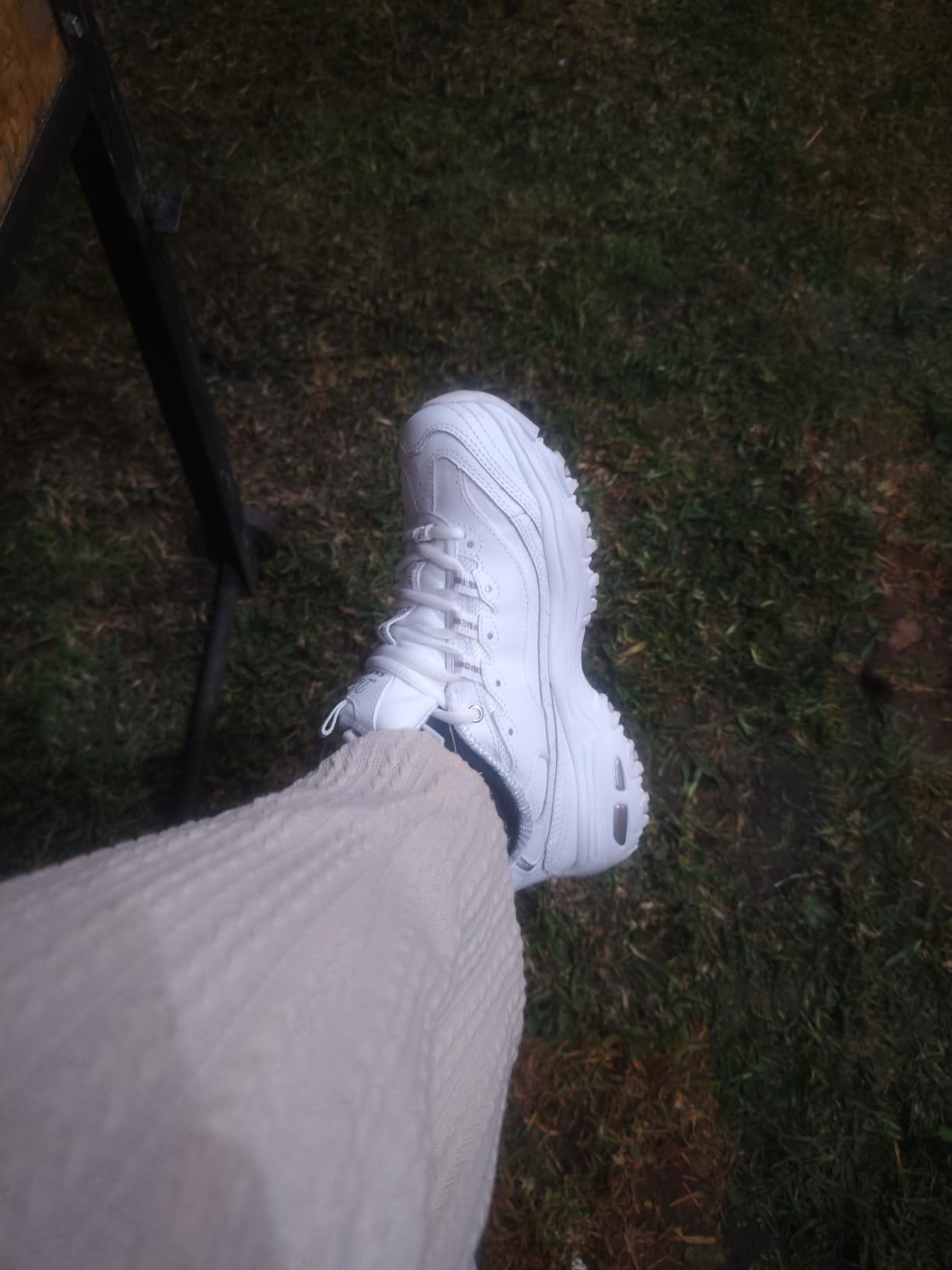 Skechers Women's D'Lites Fresh Start Memory Foam Lace-up Sneaker customer photo 2