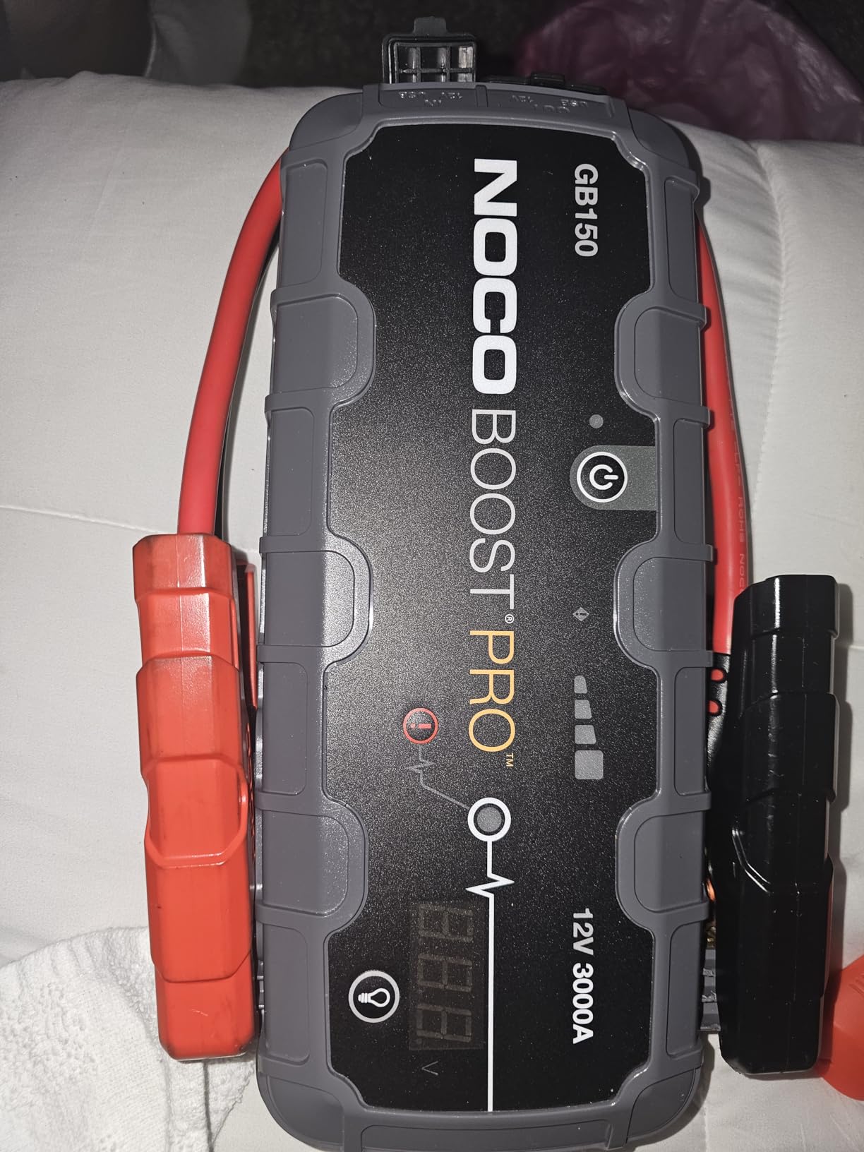 Boost GB150: 3000A UltraSafe Jump Starter - 12V Lithium Battery Booster Pack, Portable Jump Box, Power Bank & Jumper Cables - for 9.0L Gas and 7.0L Diesel Engines customer photo 2