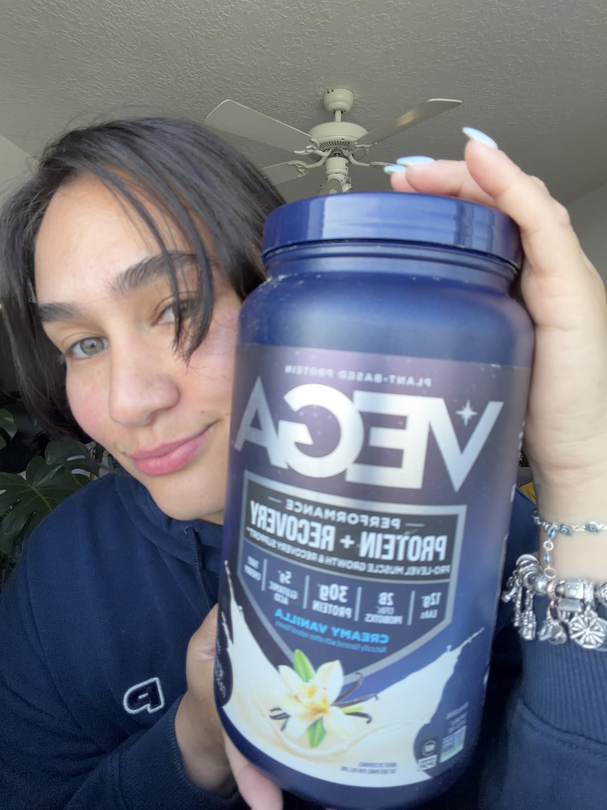 Vega Sport Premium Protein + Recovery, Vanilla - 30g Vegan Protein, Dairy & Gluten Free, Probiotics, NSF Certified, 28.8 oz (20 Servings) customer photo 1