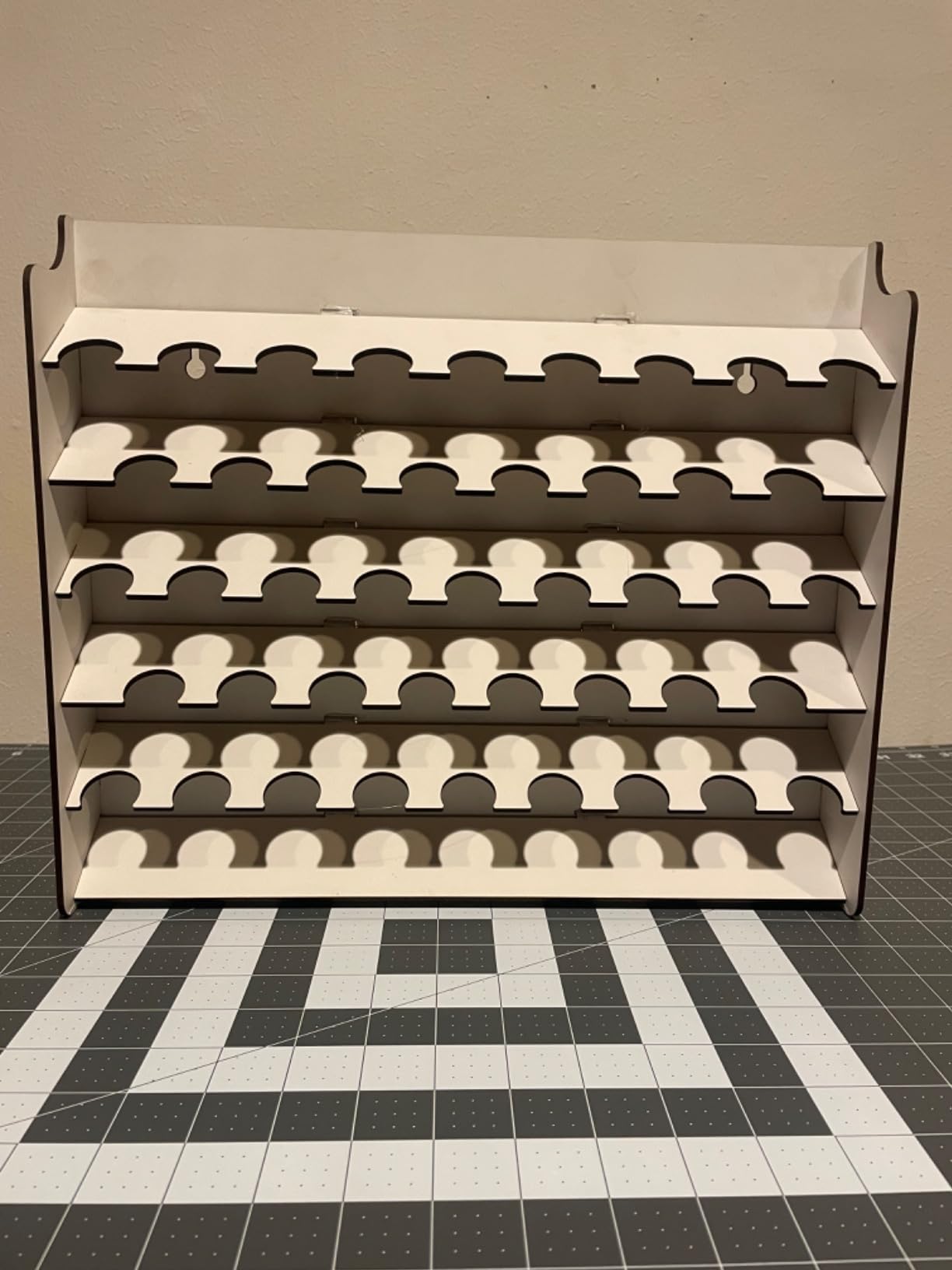 Vallejo - Front Paint Organizer Rack for Scale Models and Miniatures, Holds up to 52 Bottles and 22 Brushes customer photo 1