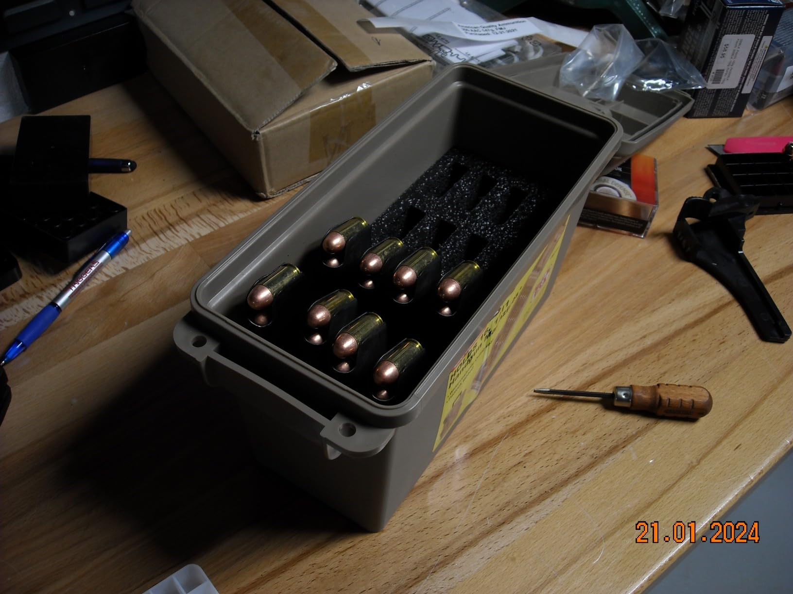 MTM TMCHG Tactical Magazine Can Handgun for Pistol Magazine Storage, USA Made, Dark Earth customer photo 1
