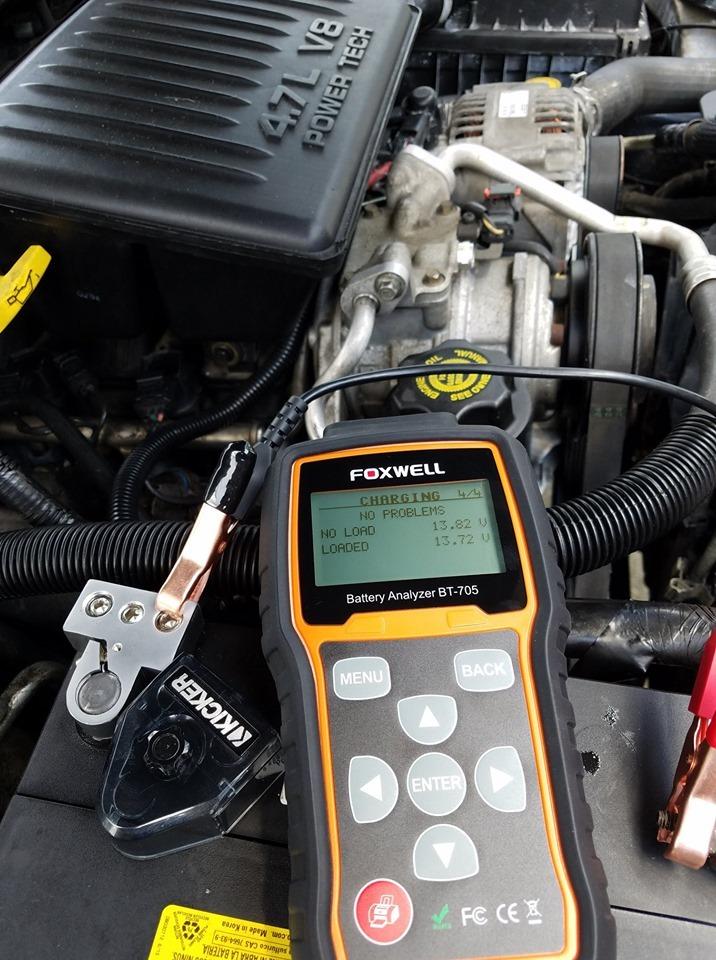FOXWELL BT705 Car Battery Tester 24V 12V, Alternator and Load Tester | 100-2000CCA High-Accuracy Digital Cranking Charging System Analyzer with 5.9ft Cable for Cars, Trucks, RVs and Boats customer photo 1