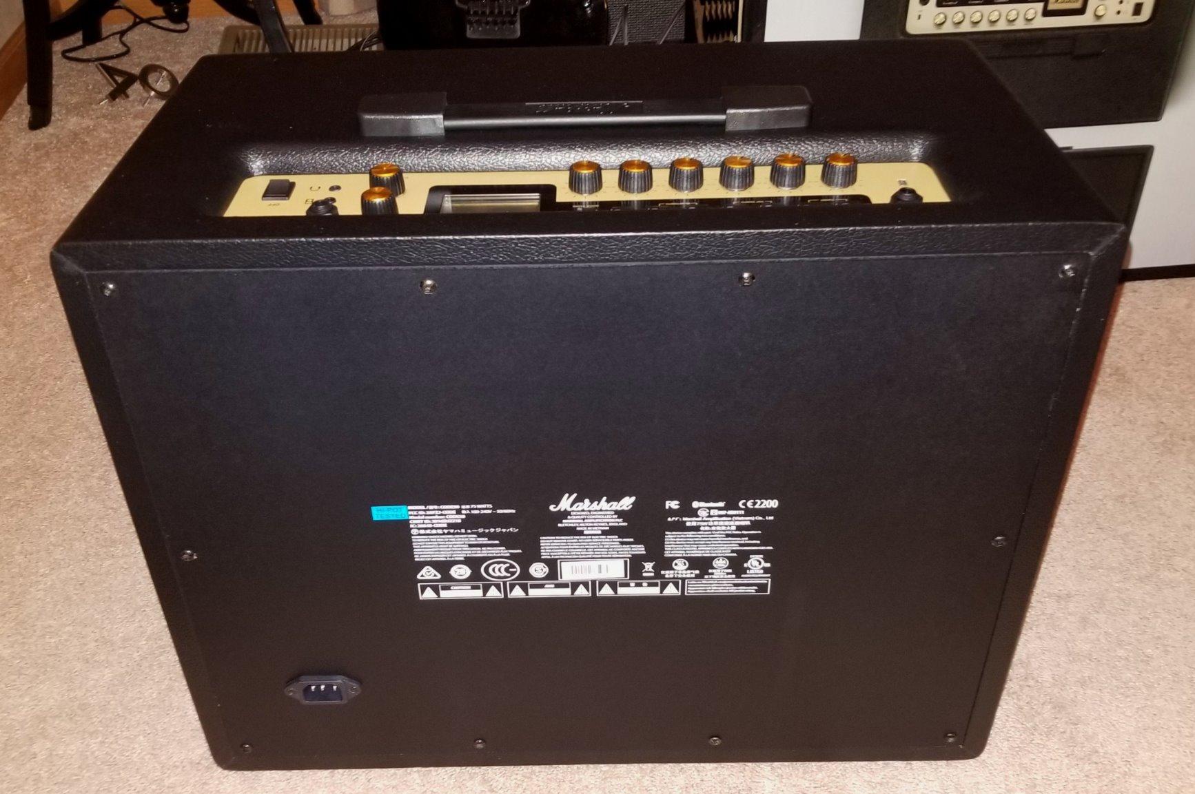 Marshall CODE50 Digital Combo Guitar Amplifier - Digital Effects and 100+ Presets | Preamp and Power Amp Models | 3.5mm Aux Input | Bluetooth Connectivity | 50W Output - Black customer photo 2