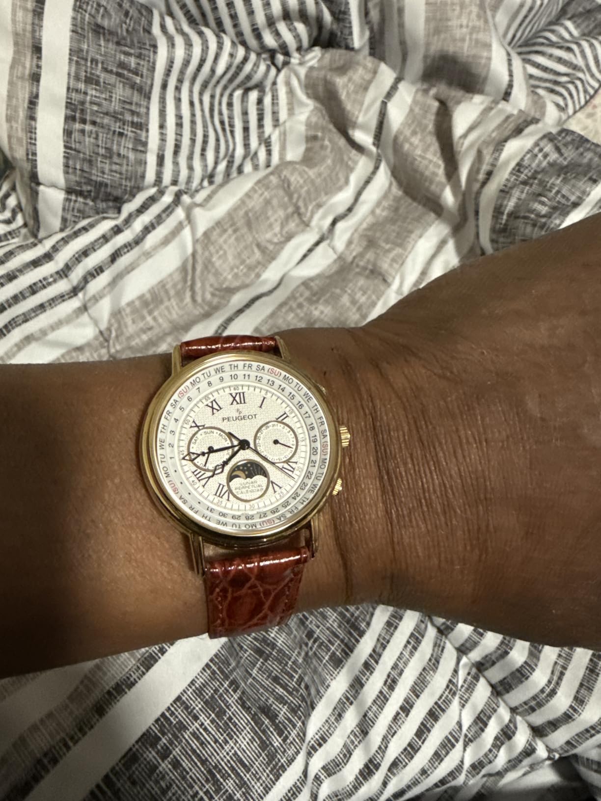 Peugeot Vintage Multi-Function Watch, Perpetual Calendar with Moon Phase customer photo 1