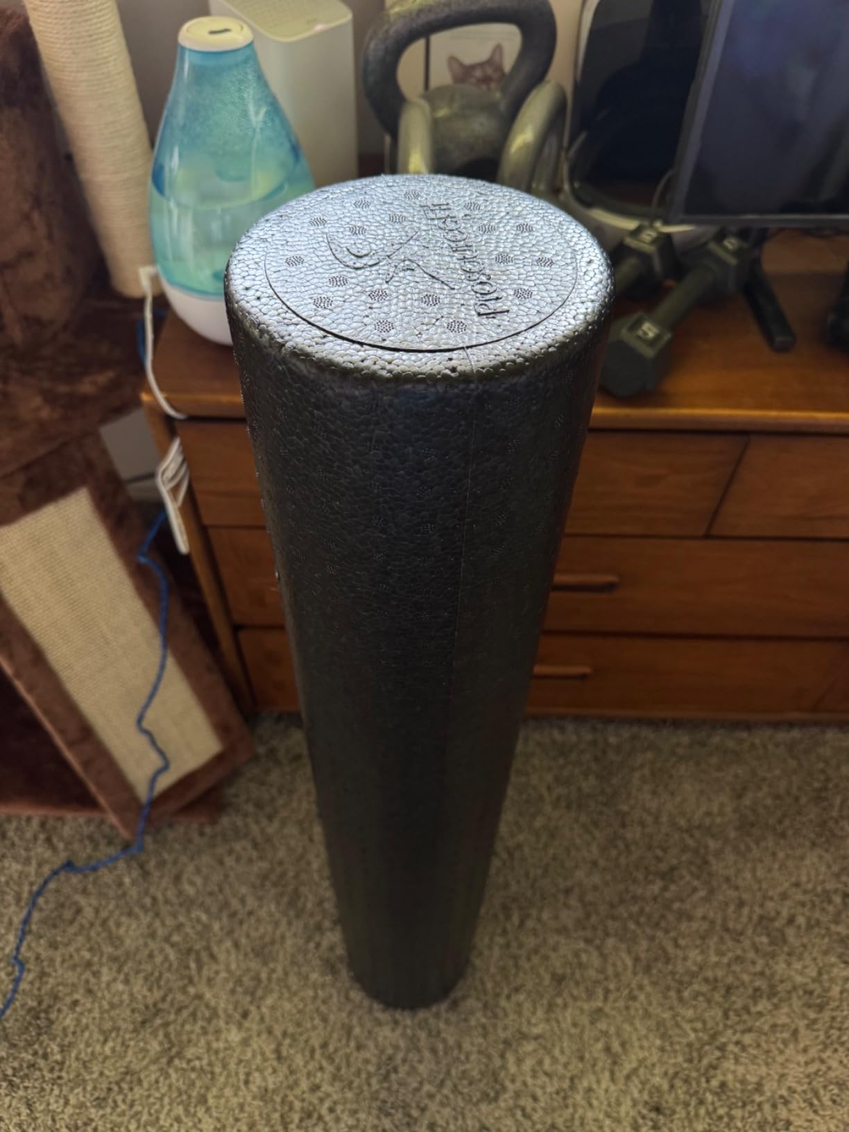 ProsourceFit High Density Foam Rollers 12 inches long, Firm Full Body Athletic Massage Tool for Back Stretching, Yoga, Pilates, Post Workout Muscle Recuperation, Black customer photo 2