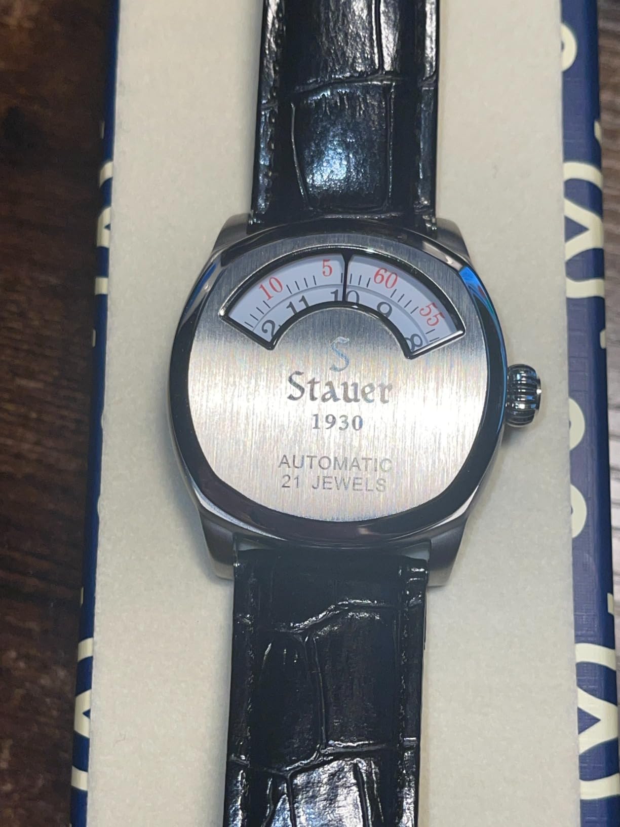 Stauer 1930 Dashtronic Men's Automatic Watch with Leather Band and Stainless Steel Case 21-Jewel Movement customer photo 2