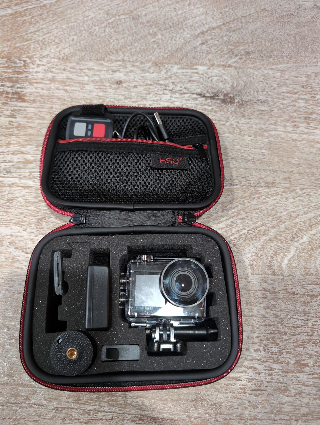 Carrying Case for GoPro Hero 13/12/11/10/9/8/7/6/5 Black and Accessories, HSU Protective Security Bag, Storage Solution for Adventurers customer photo 2