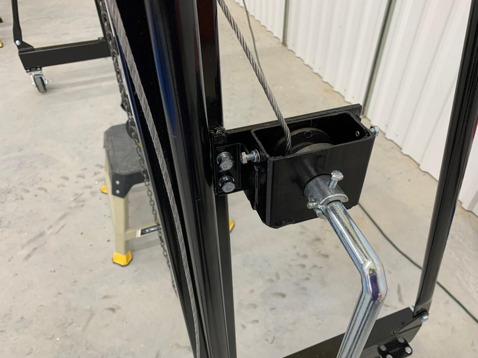 Titan Attachments Adjustable Gantry Crane, 2 Ton Capacity, Shop Lift Hoist Rated 4,000 LB, Portable Design with Locking Wheels, Adjustable Height up to 12 FT, Durable Steel Construction, Frame Only customer photo 2