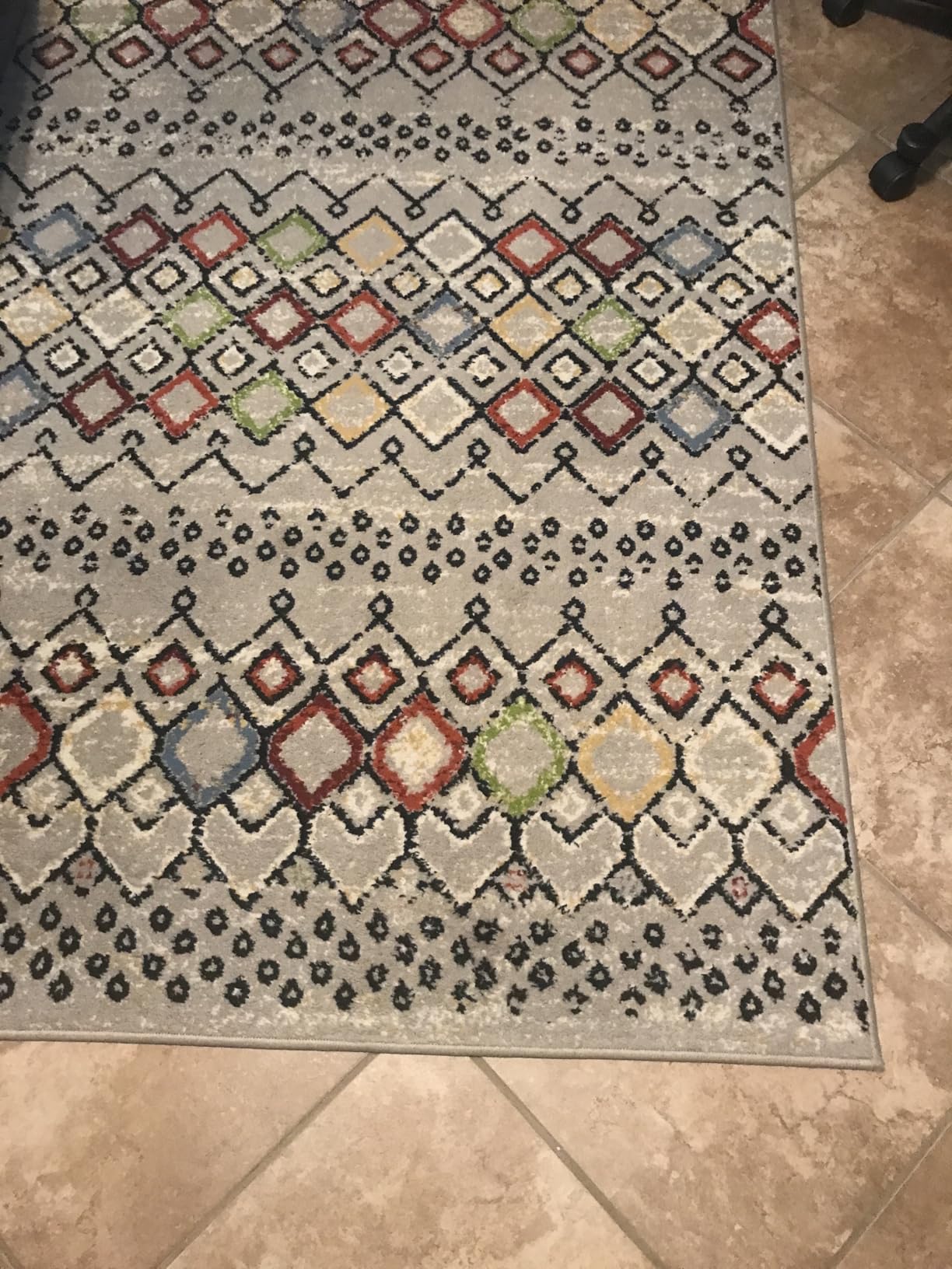 SAFAVIEH Area Rug 8x10 - Amsterdam Collection - Large - Ivory & Multi, Moroccan Boho Design, Non-Shedding & Easy Cleaning, Ideal for Living Room, Bedroom, Office, Dining Space (AMS108K) customer photo 2
