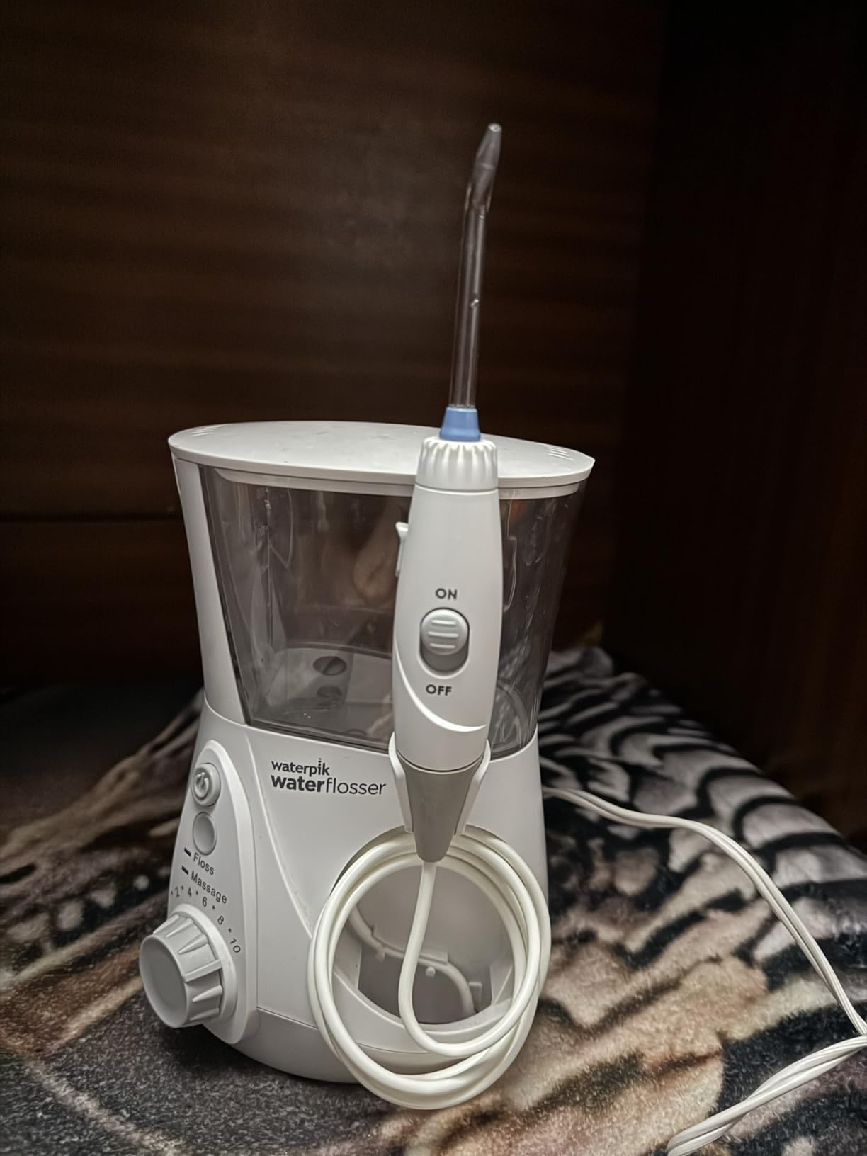 Waterpik Aquarius Water Flosser For Teeth Cleaning, Gums, Braces, Dental Care, Electric Power With 10 Settings, 7 Tips For Multiple Users And Needs, ADA Accepted, Black WP-662, Packaging May Vary customer photo 1