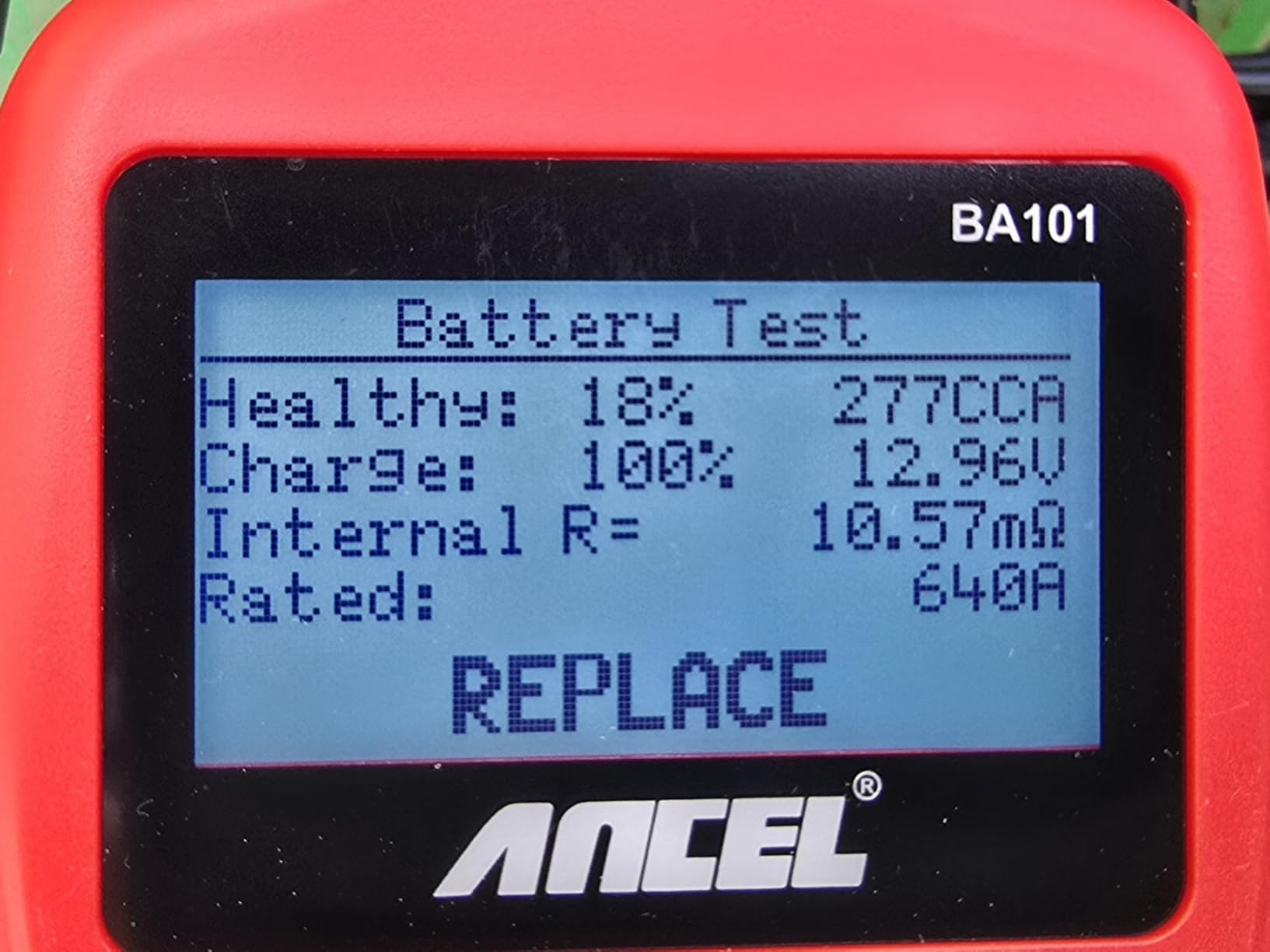 ANCEL BA101 Car Battery Tester, 12V Digital Automotive Alternator Meter Diagnostic Tool,100-2000 CCA Load Capacity, Charging & Cranking Analyzer for Truck, Boat, RV, Marine Vehicle, and More customer photo 2