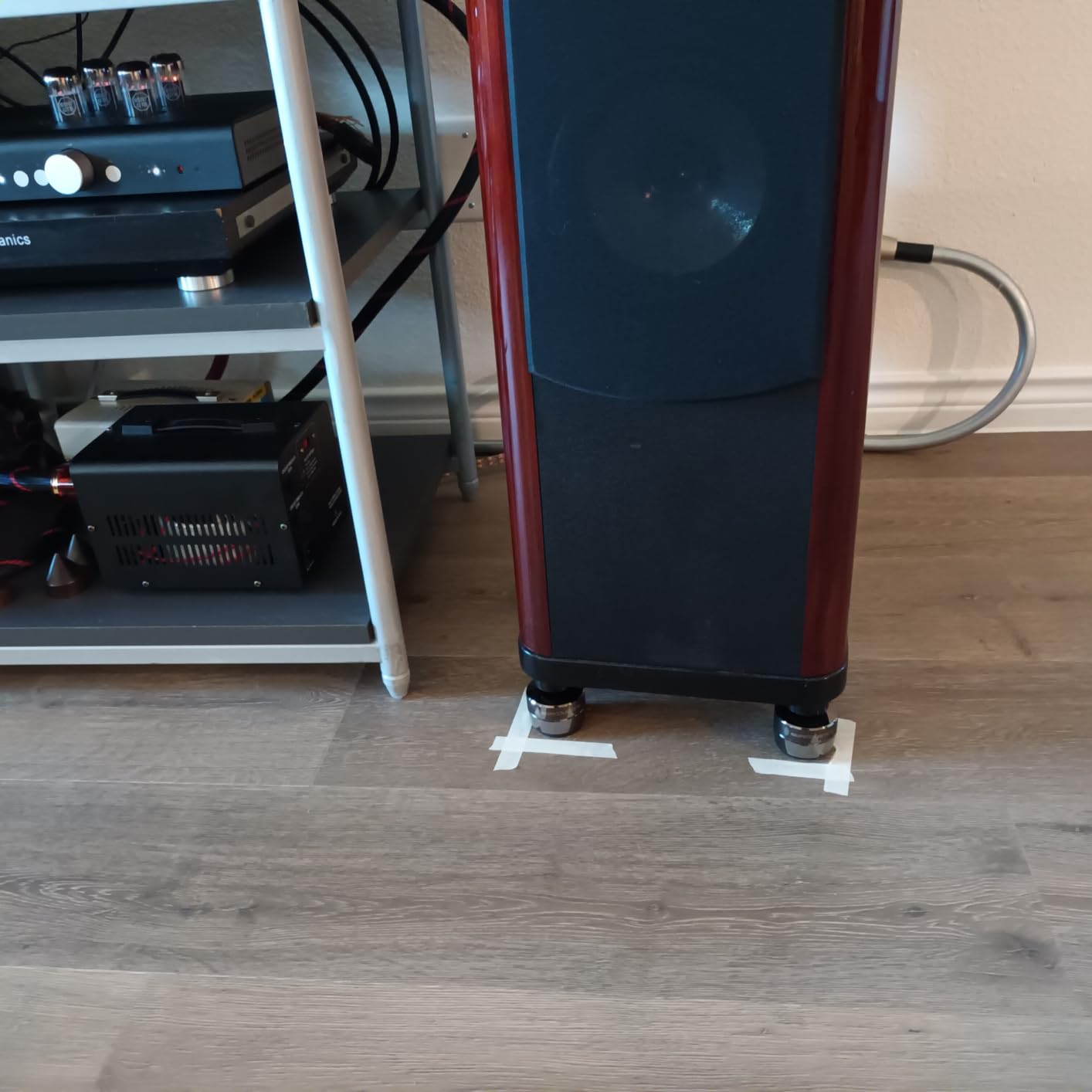 IsoAcoustics Gaia Series Isolation Feet for Speakers & Subwoofers (Gaia II, 120 lb max) - Set of 4 customer photo 1