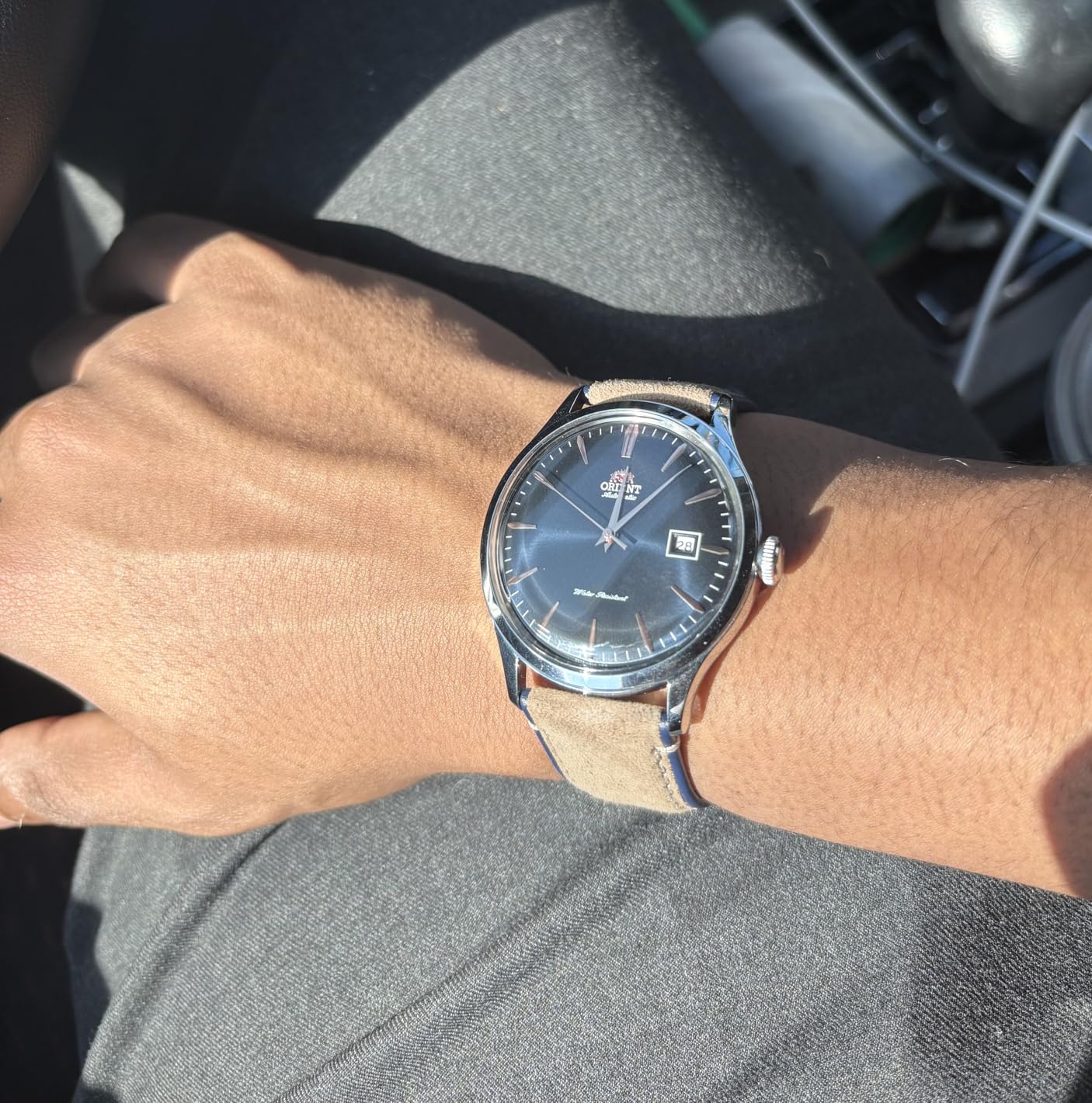 Orient Bambino Version 4 Japanese Automatic/Hand Winding Stainless Steel and Leather Dress Watch customer photo 1
