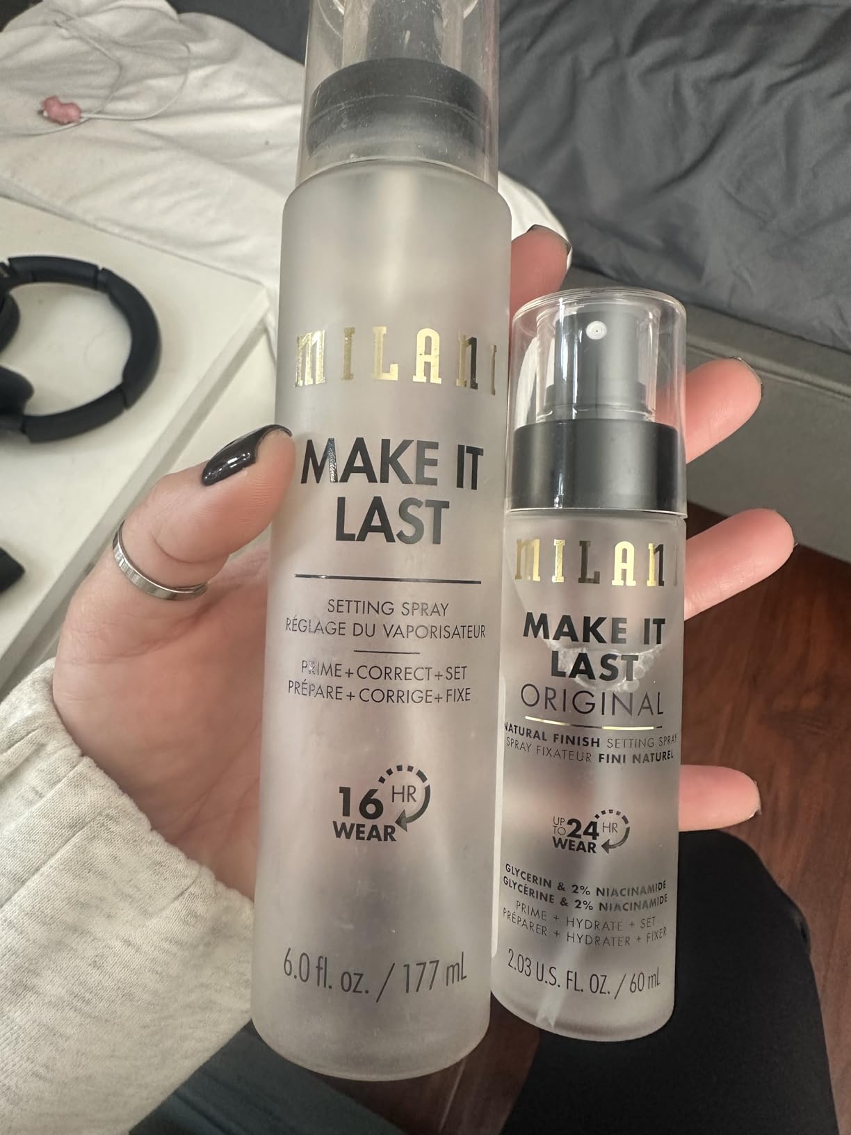 Milani Setting Spray + Primer, Make It Last Original - Natural Finish with Niacinamide for Hydration, 2.03 Fl. Oz customer photo 1