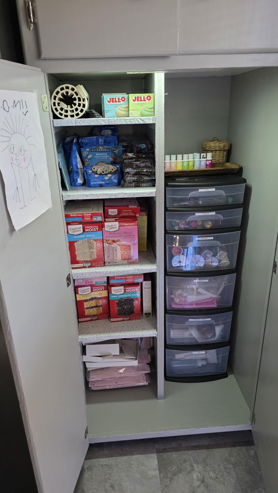 HOMZ 6-Tier Clear Plastic Storage Organizer Drawer Tower Cart, Black Frame customer photo 1