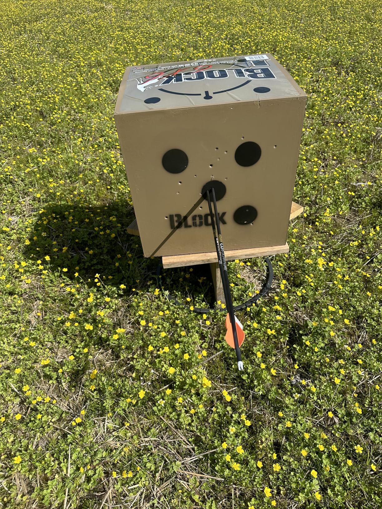 Block 6x6 Poly Fusion Archery Target 6-Sided, 18x18x16, Polyfusion Technology, Black customer photo 1