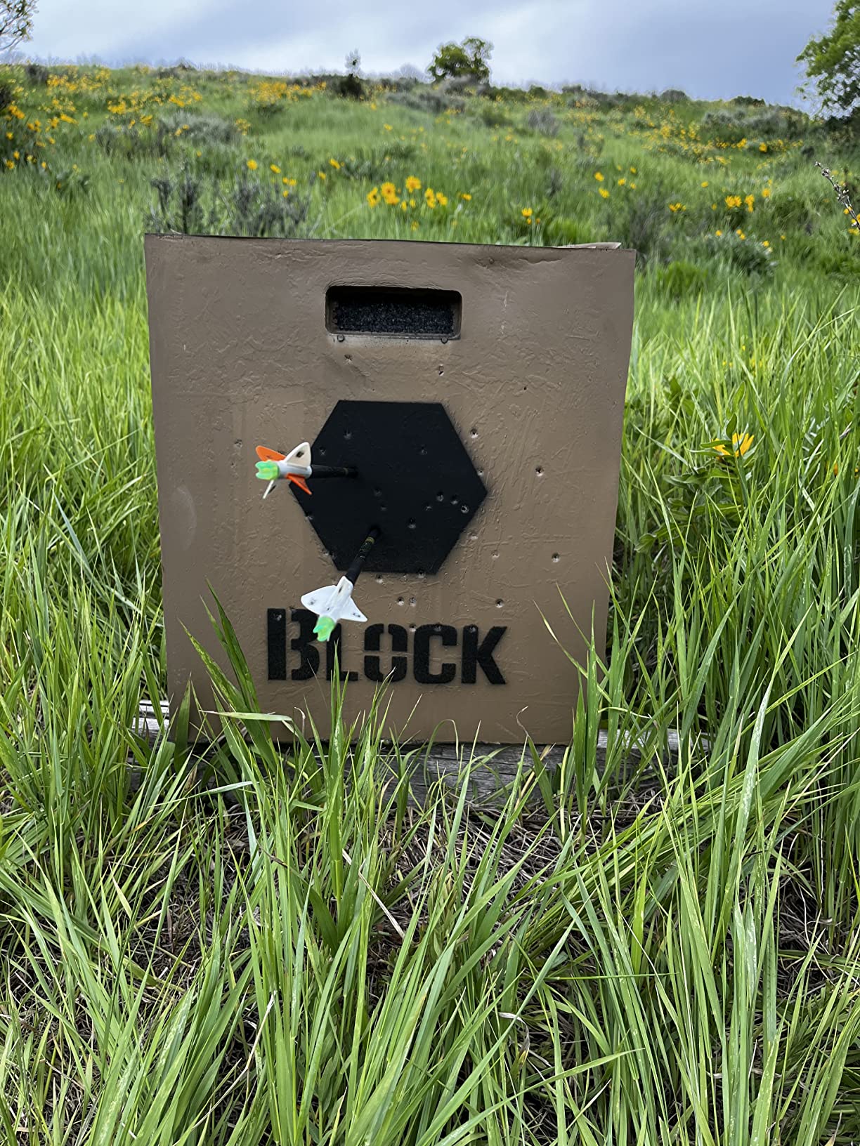 Block 6x6 Poly Fusion Archery Target 6-Sided, 18x18x16, Polyfusion Technology, Black customer photo 2